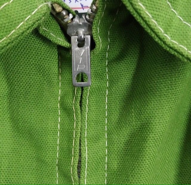 Japanese Brand × Vintage Vintage Green Workwear Double Pocket Style Selvedge Jacket Size US M / EU 48-50 / 2 - 3 Thumbnail