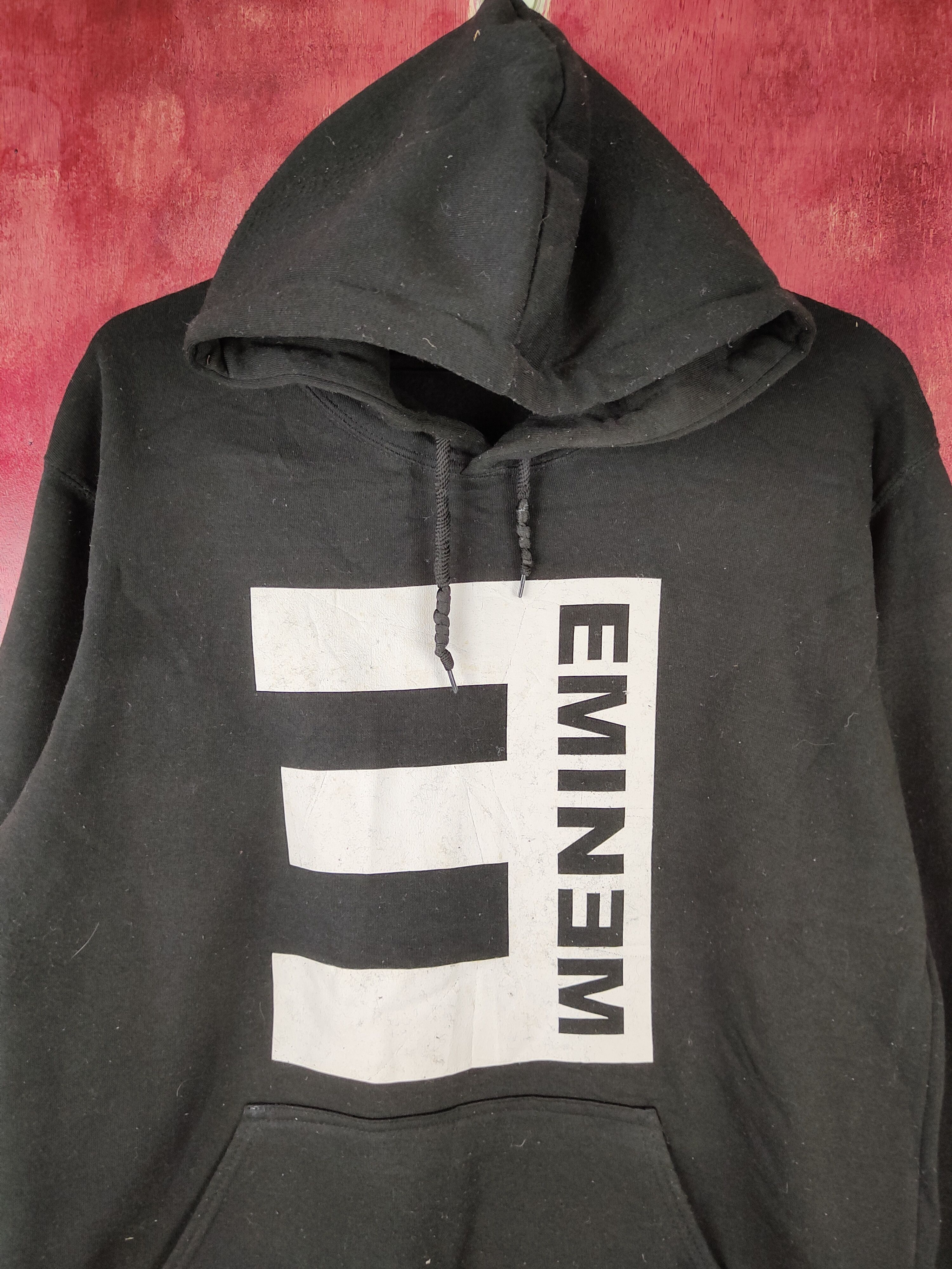 Chance The Rapper Hampson Lanqe - Eminem Black Hoodie Sweatshirt #5335 Size XL / US 12-14 / IT 48-50 - 2 Thumbnail