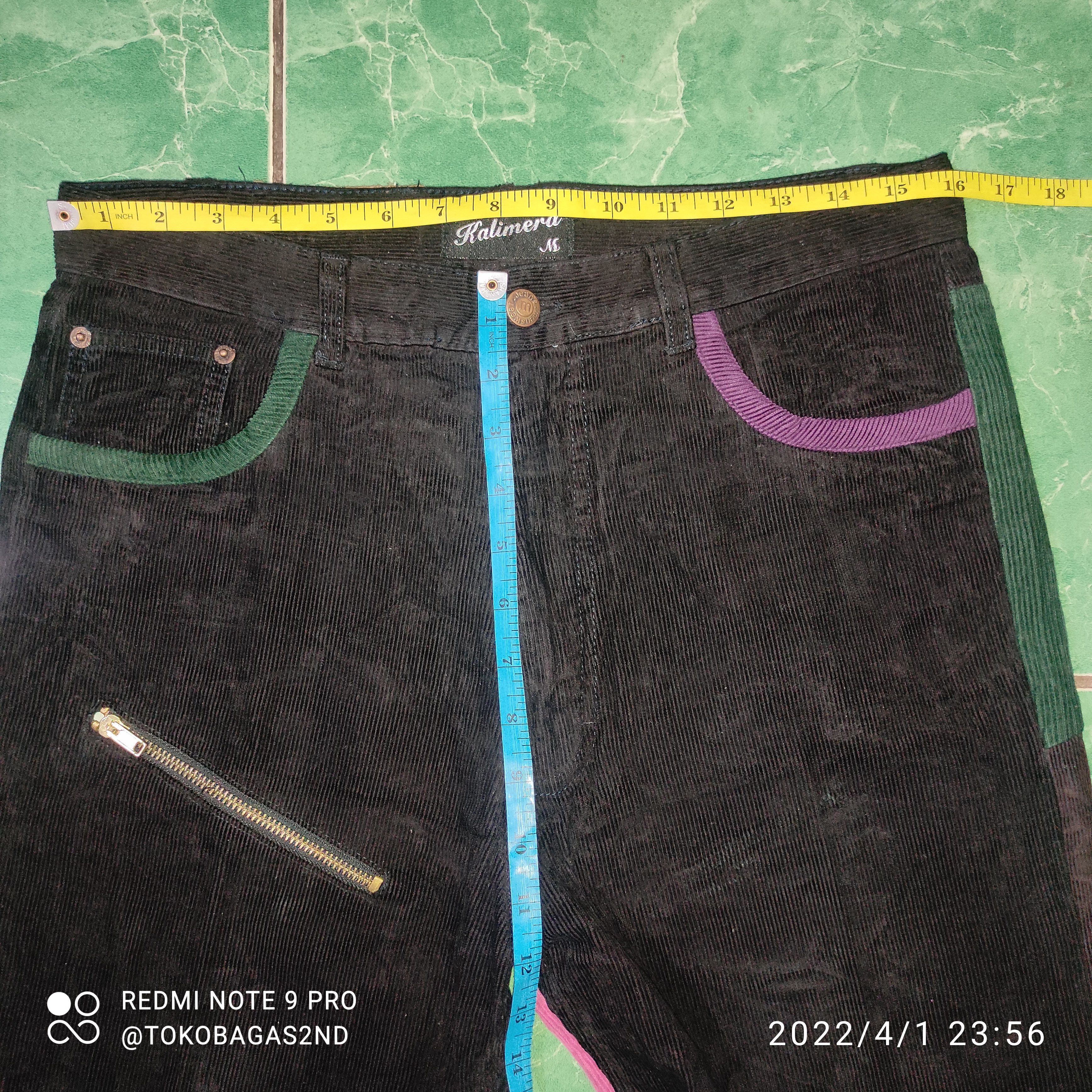 Hysteric Glamour Kalimera Patchwork Corduroy pants nice design Size US 32 / EU 48 - 19 Thumbnail