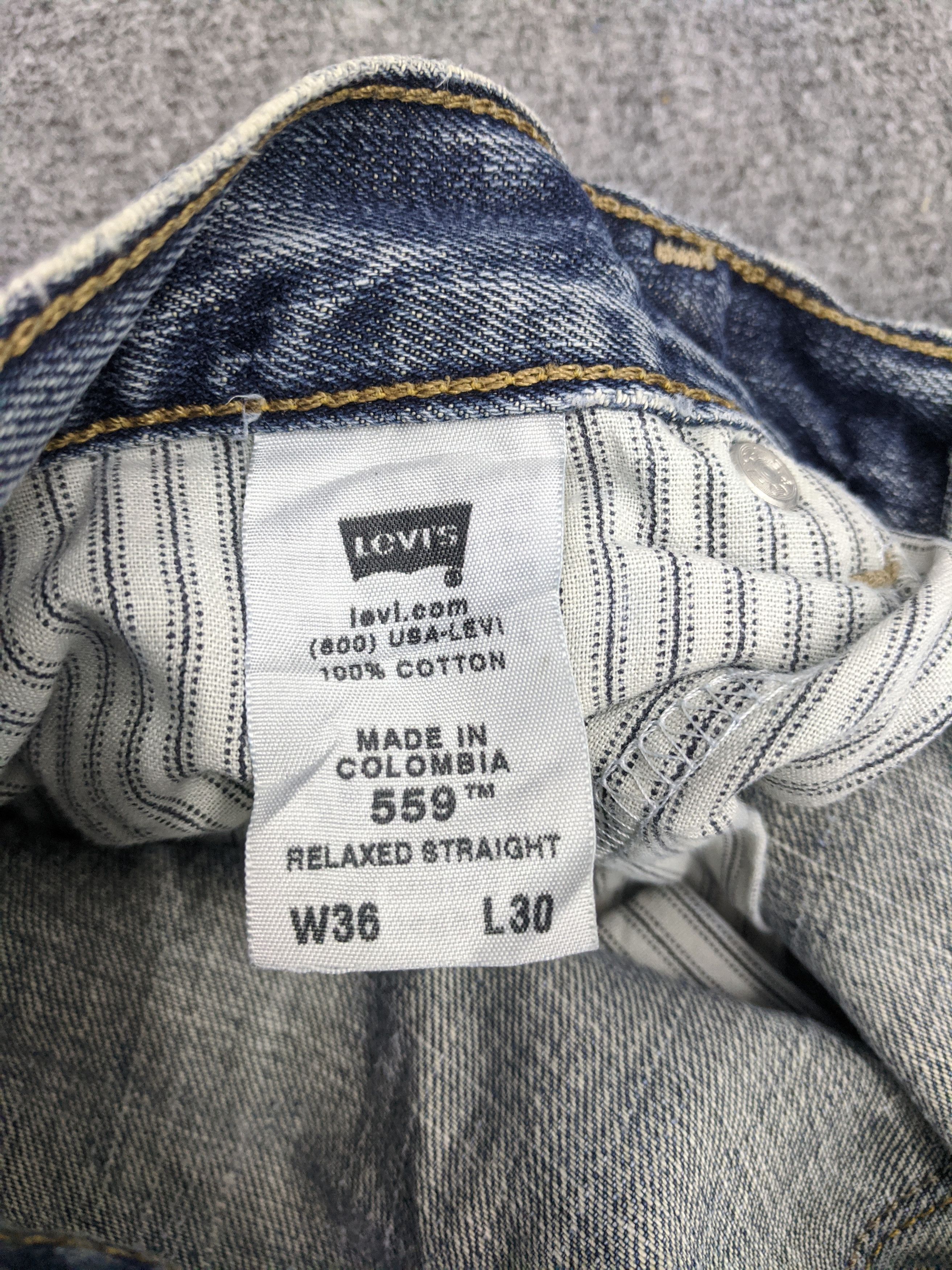 Other Vintage Levis 559 Jeans Kurt Cobain Style DP0686 Size US 36 / EU 52 - 19 Thumbnail