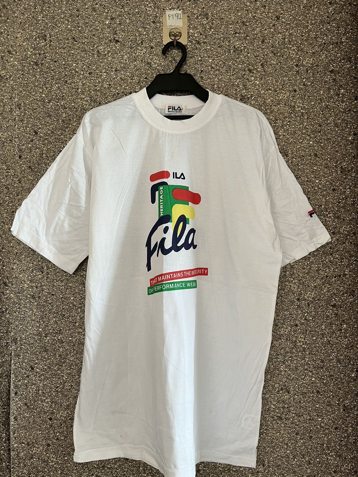 image of Vintage Fila Ft91 in White, Men's (Size XL)