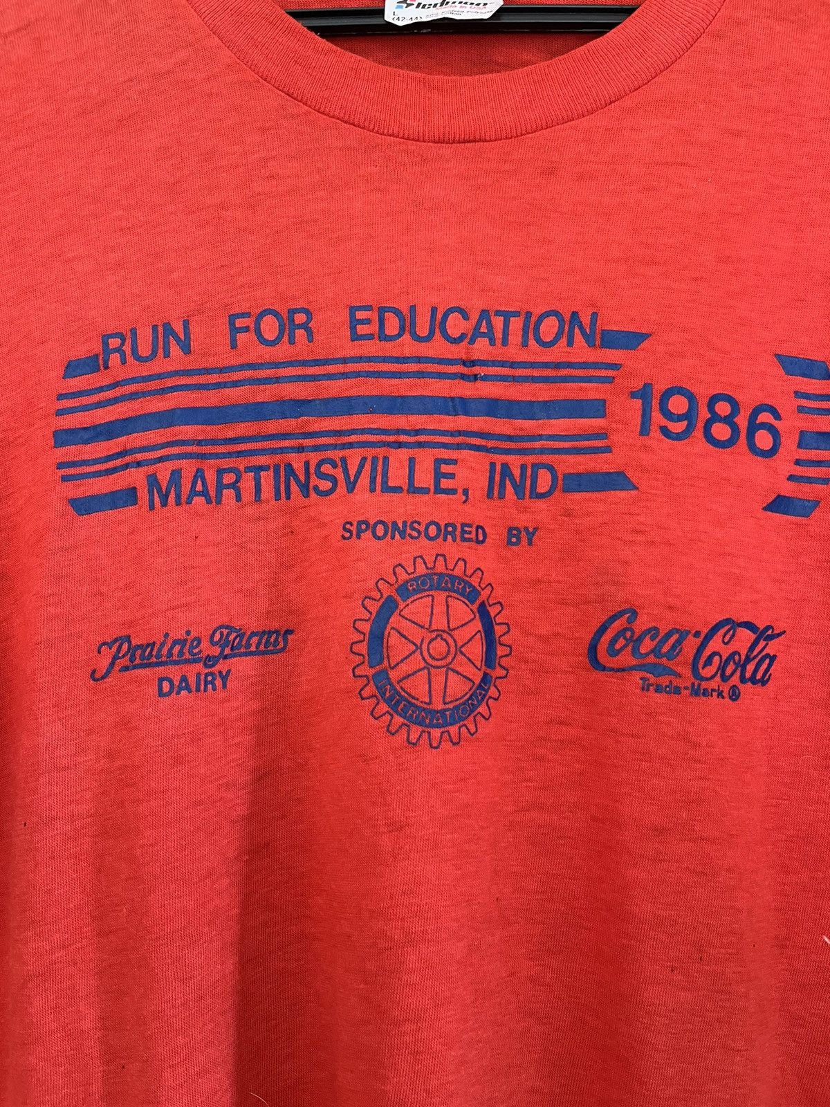 Vintage Vintage 80s running tee ft91 Size US L / EU 52-54 / 3 - 2 Thumbnail
