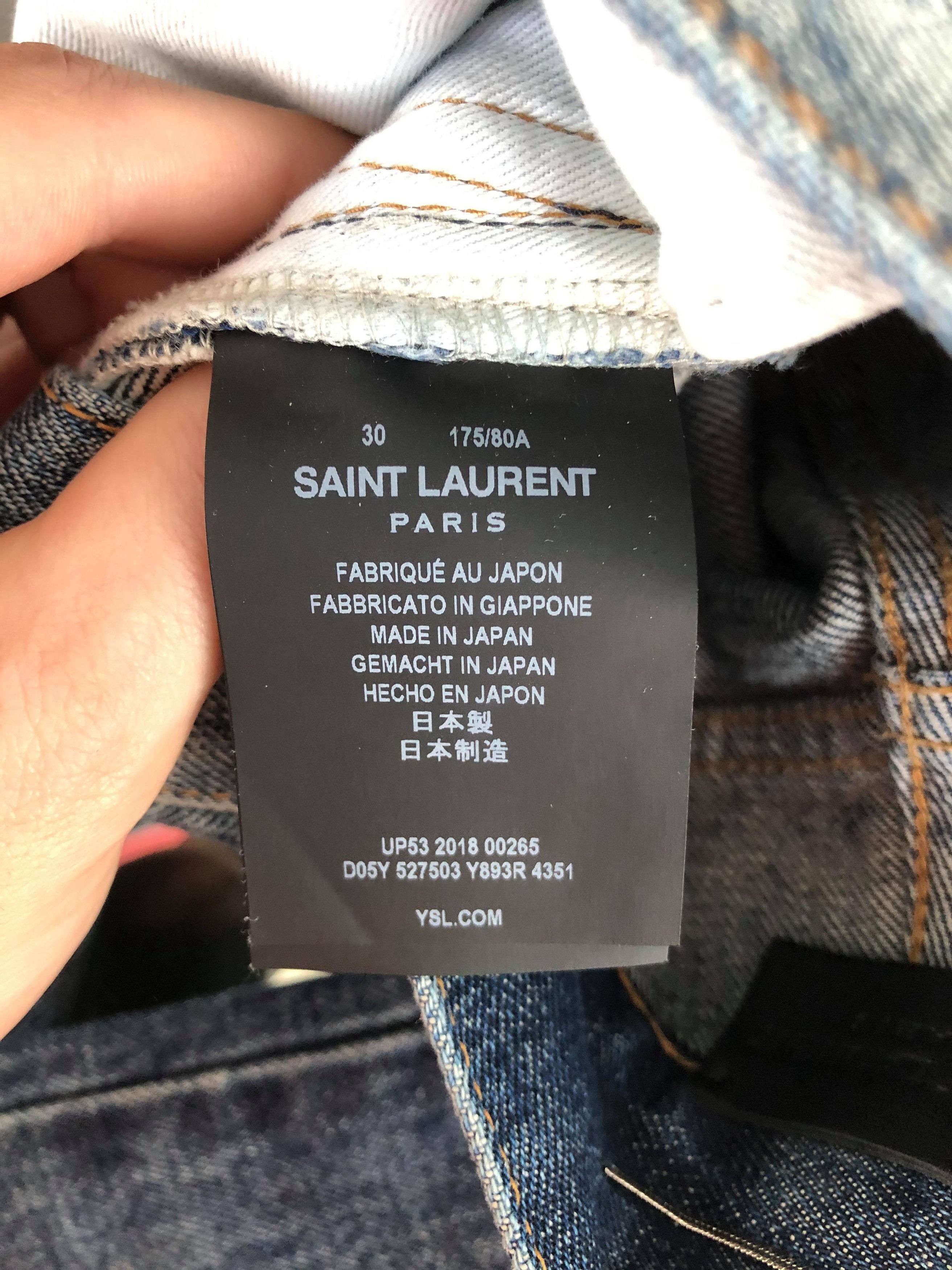Saint Laurent Paris Saint Laurent Raw Edge Blue denim size 30 Size US 30 / EU 46 - 7 Thumbnail