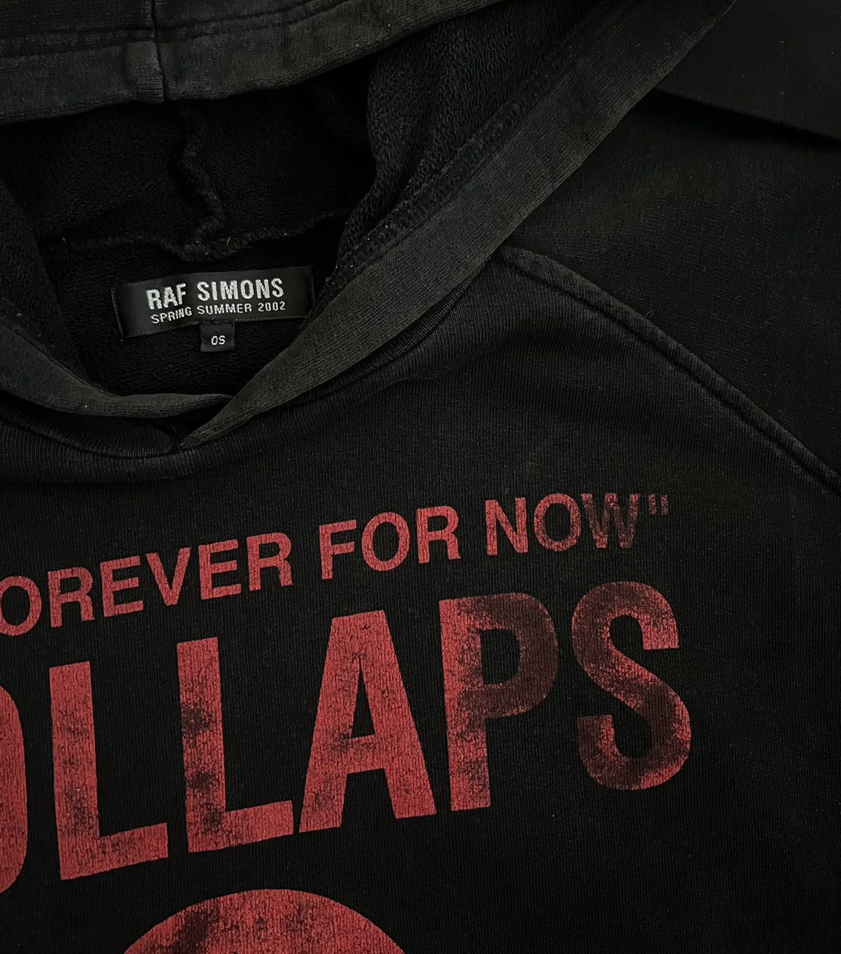 Raf Simons SS2002 Raf Simons Terror Kollaps Black Sleeveless OS Hoodie Size US XL / EU 56 / 4 - 8 Thumbnail