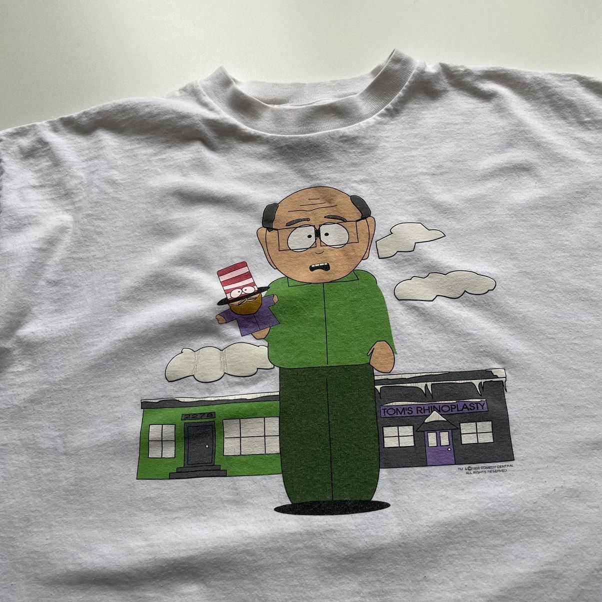 Vintage Vintage 90s South Park Mr. Garrison Cartoon Graphic T Shirt Size US XL / EU 56 / 4 - 2 Thumbnail