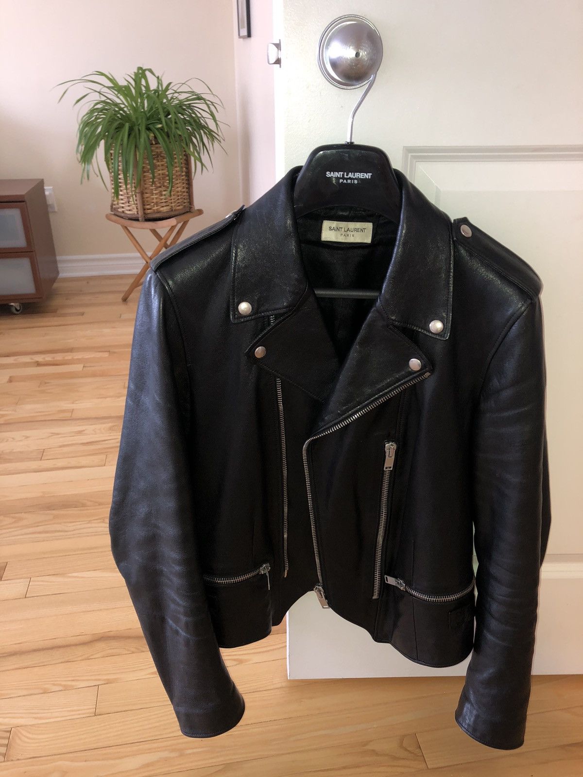 Hedi Slimane × Saint Laurent Paris Saint Laurent Leather Jacket 2013 collection Size US M / EU 48-50 / 2 - 18 Thumbnail