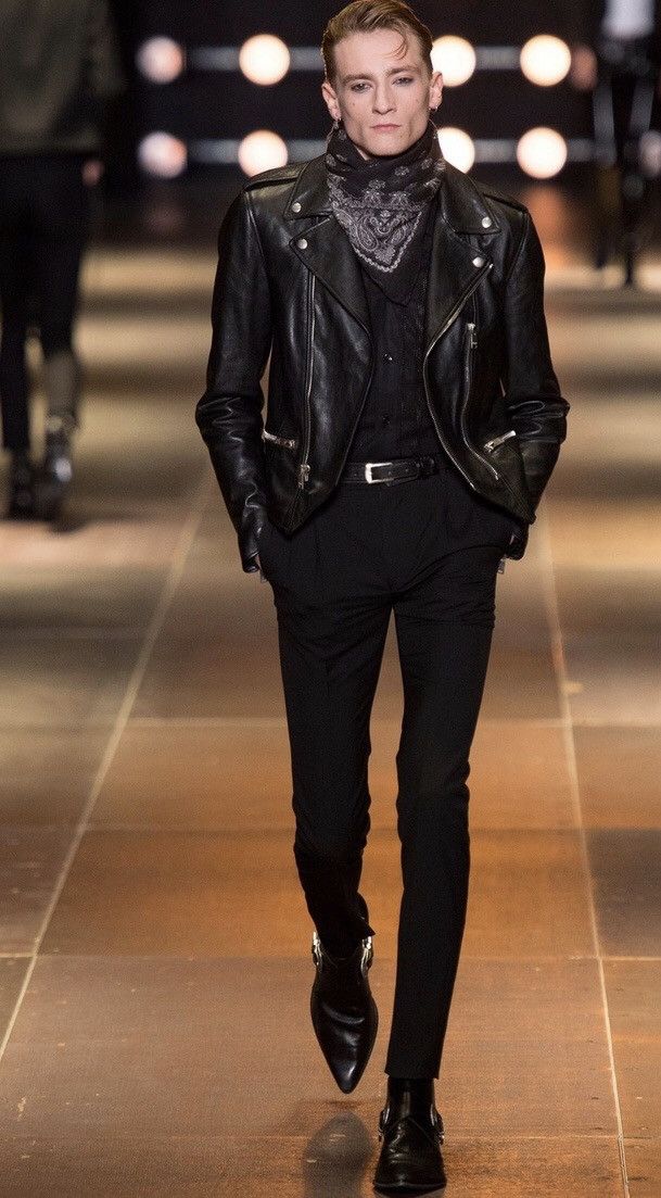 Hedi Slimane × Saint Laurent Paris Saint Laurent Leather Jacket 2013 collection Size US M / EU 48-50 / 2 - 2 Thumbnail