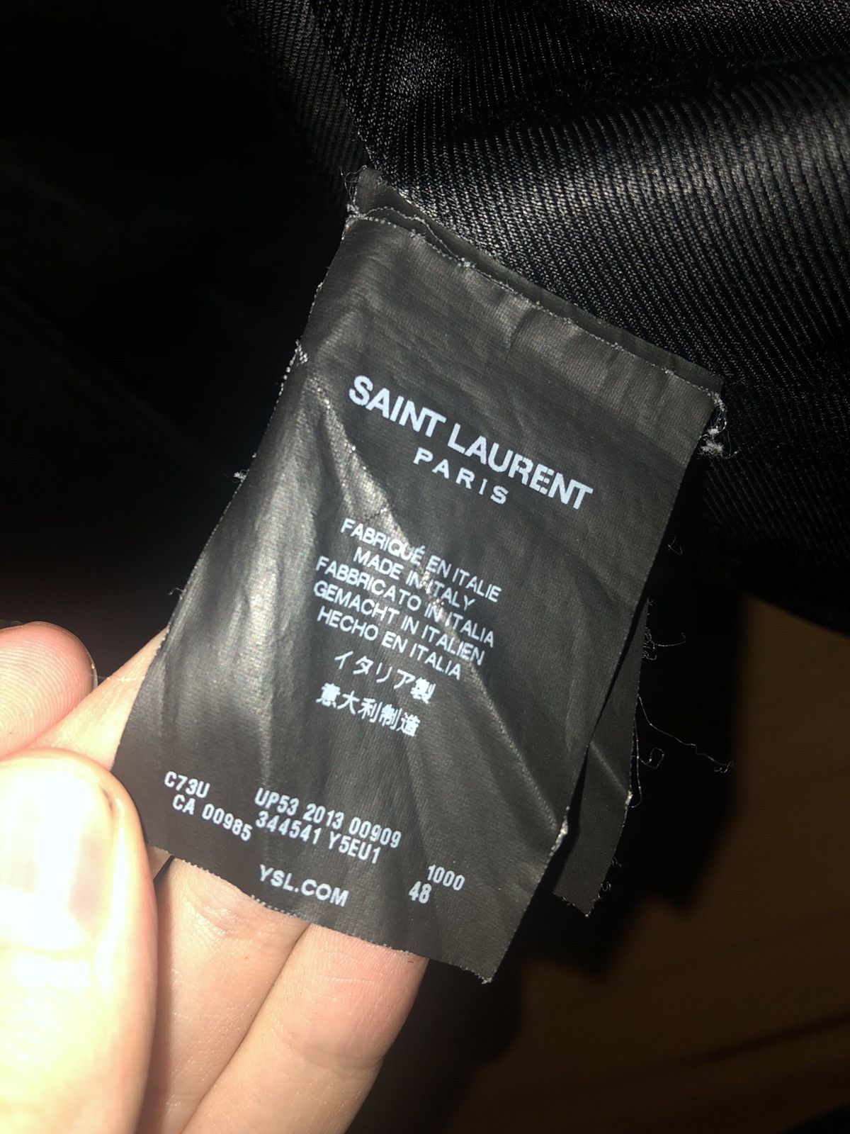 Hedi Slimane × Saint Laurent Paris Saint Laurent Leather Jacket 2013 collection Size US M / EU 48-50 / 2 - 24 Thumbnail