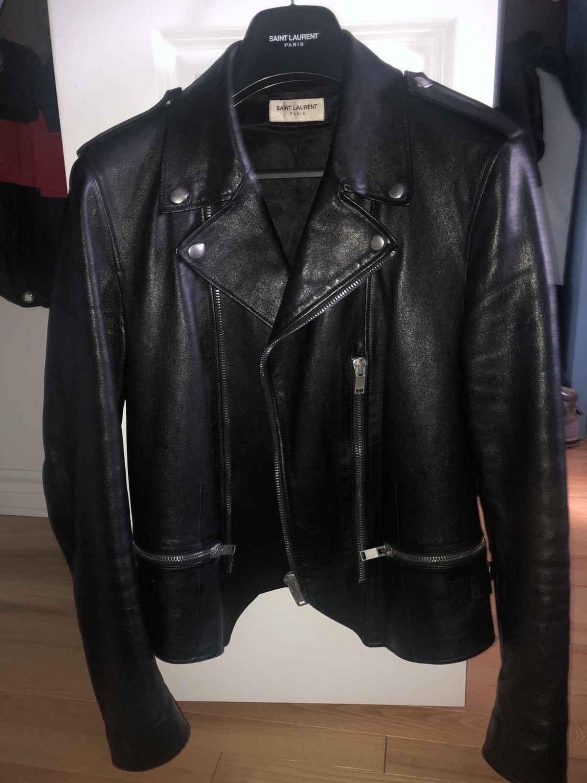 Hedi Slimane × Saint Laurent Paris Saint Laurent Leather Jacket 2013 collection Size US M / EU 48-50 / 2 - 21 Thumbnail