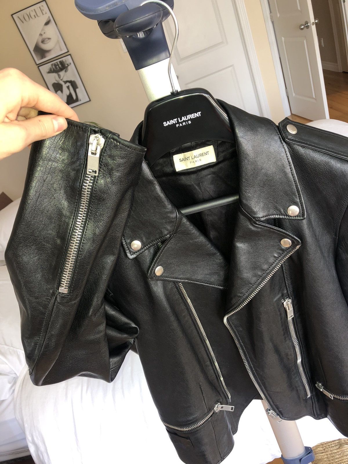 Hedi Slimane × Saint Laurent Paris Saint Laurent Leather Jacket 2013 collection Size US M / EU 48-50 / 2 - 6 Thumbnail