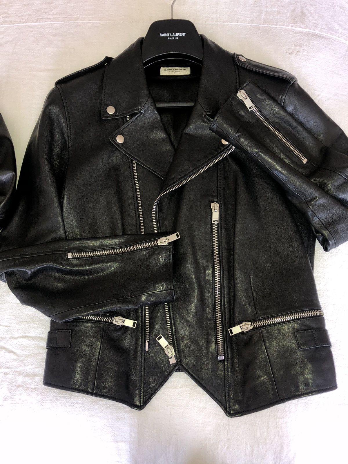 Hedi Slimane × Saint Laurent Paris Saint Laurent Leather Jacket 2013 collection Size US M / EU 48-50 / 2 - 16 Thumbnail