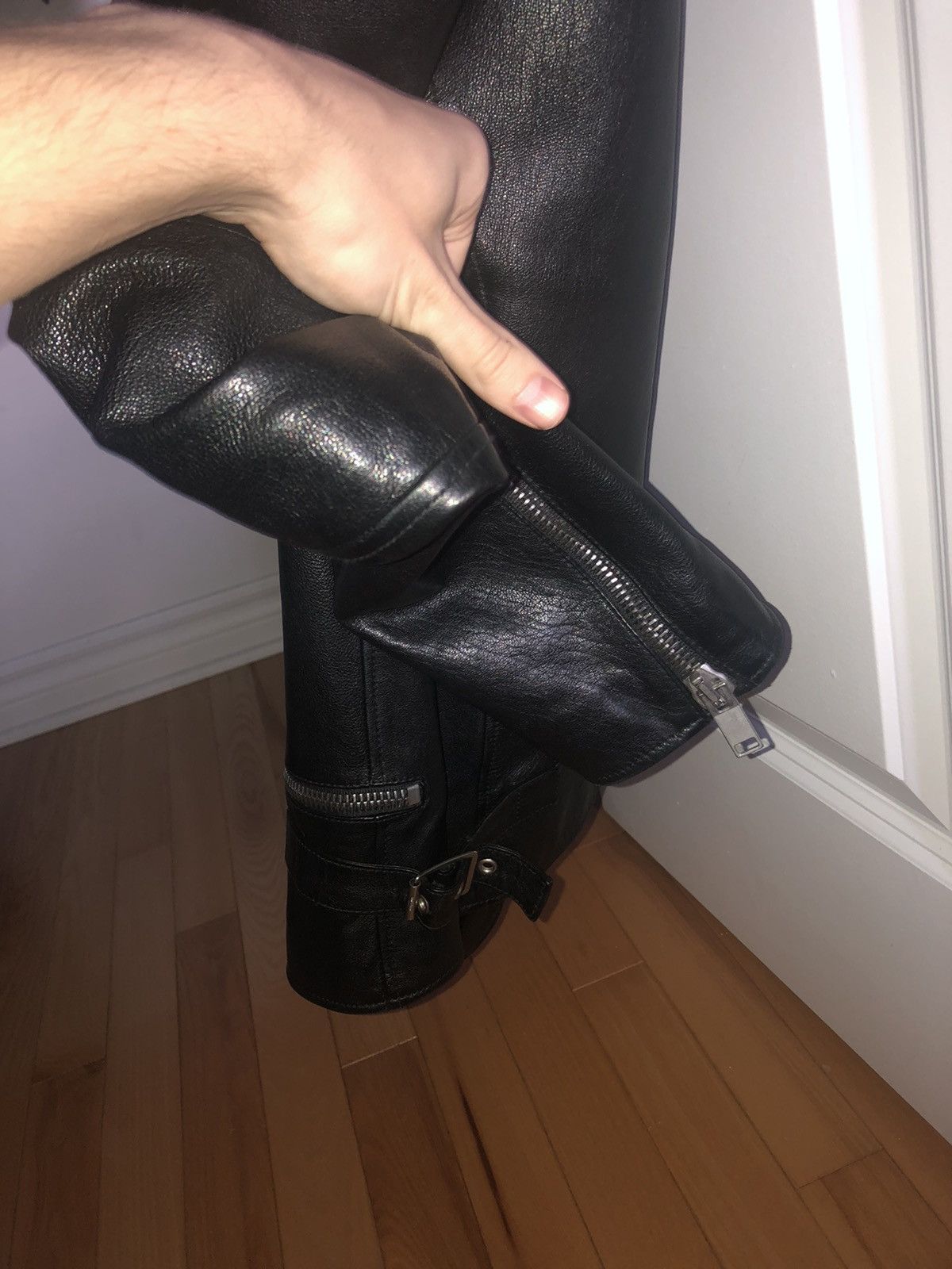 Hedi Slimane × Saint Laurent Paris Saint Laurent Leather Jacket 2013 collection Size US M / EU 48-50 / 2 - 22 Thumbnail