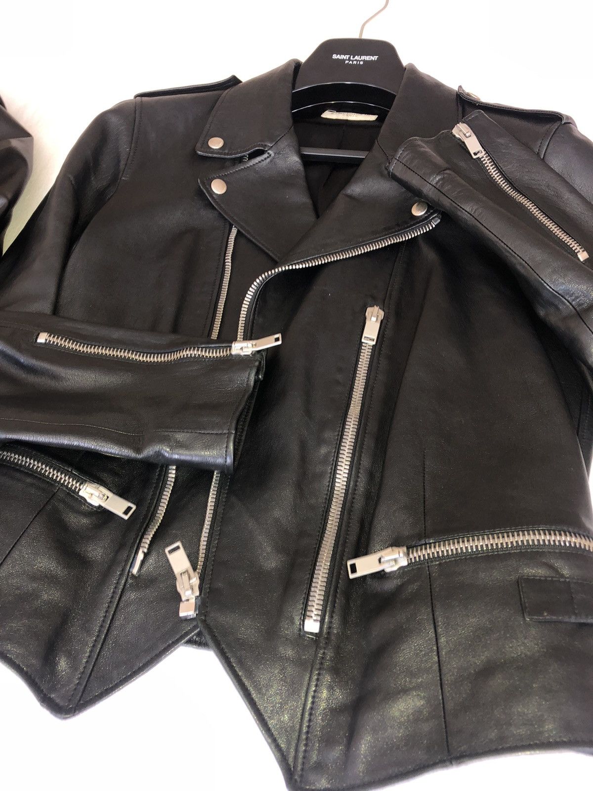 Hedi Slimane × Saint Laurent Paris Saint Laurent Leather Jacket 2013 collection Size US M / EU 48-50 / 2 - 17 Thumbnail