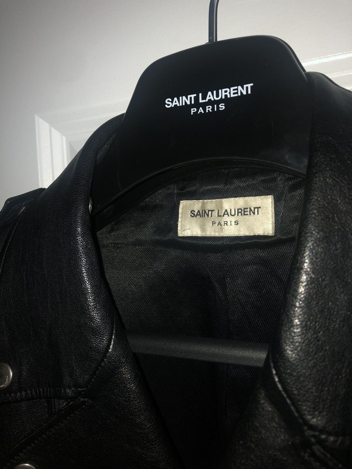 Hedi Slimane × Saint Laurent Paris Saint Laurent Leather Jacket 2013 collection Size US M / EU 48-50 / 2 - 23 Thumbnail