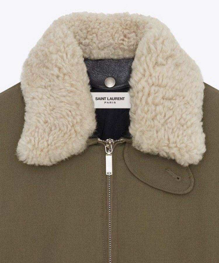 Hedi Slimane × Saint Laurent Paris Saint Laurent Aviator shearling bomber jacket Size US M / EU 48-50 / 2 - 11 Thumbnail