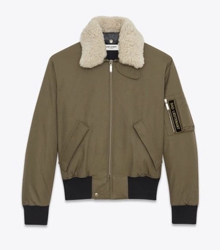 Hedi Slimane × Saint Laurent Paris Saint Laurent Aviator shearling bomber jacket Size US M / EU 48-50 / 2 - 10 Thumbnail