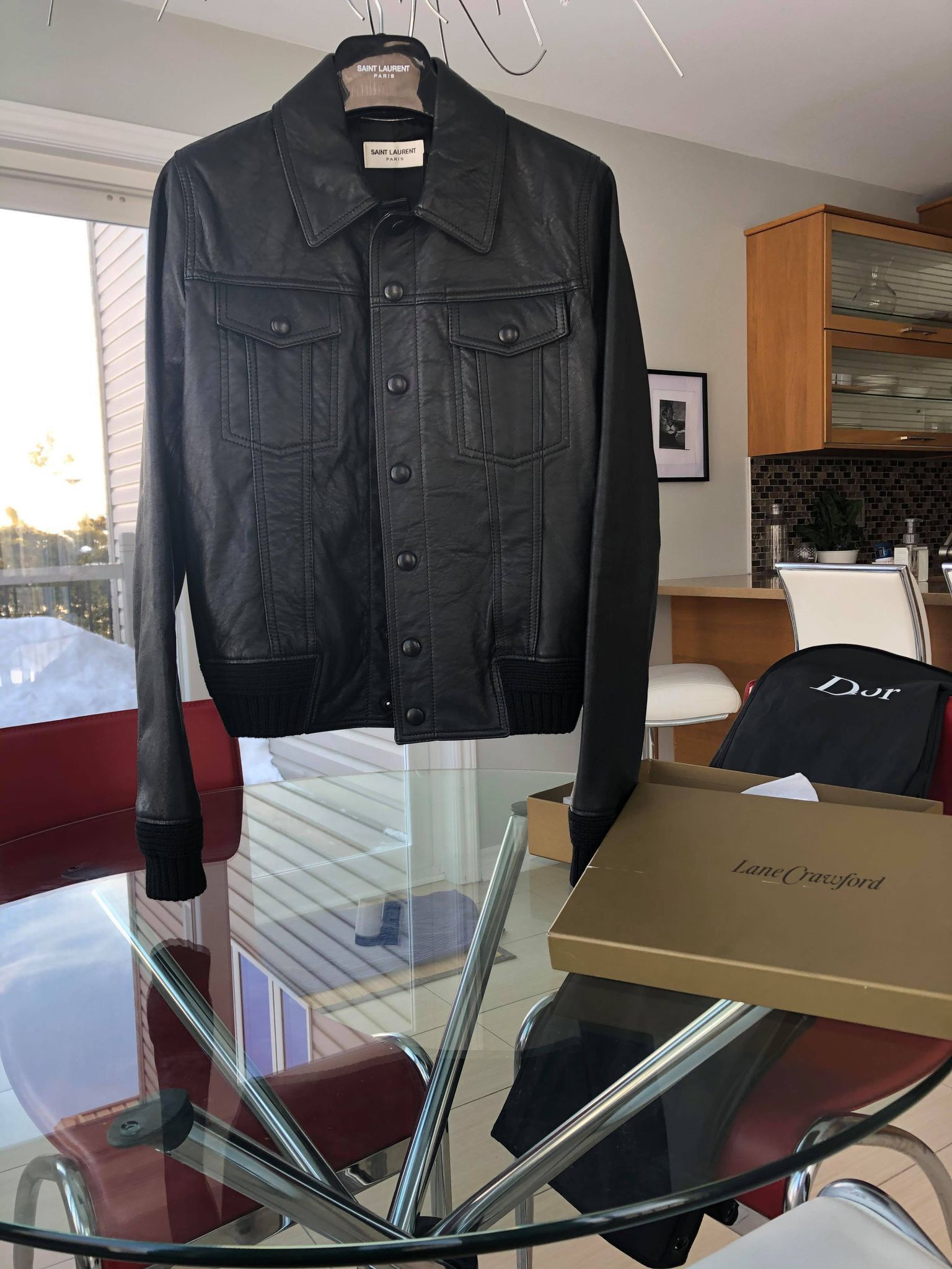 Saint Laurent Paris Saint Laurent Leather Trucker Jacket size Small Size US S / EU 44-46 / 1 - 2 Thumbnail