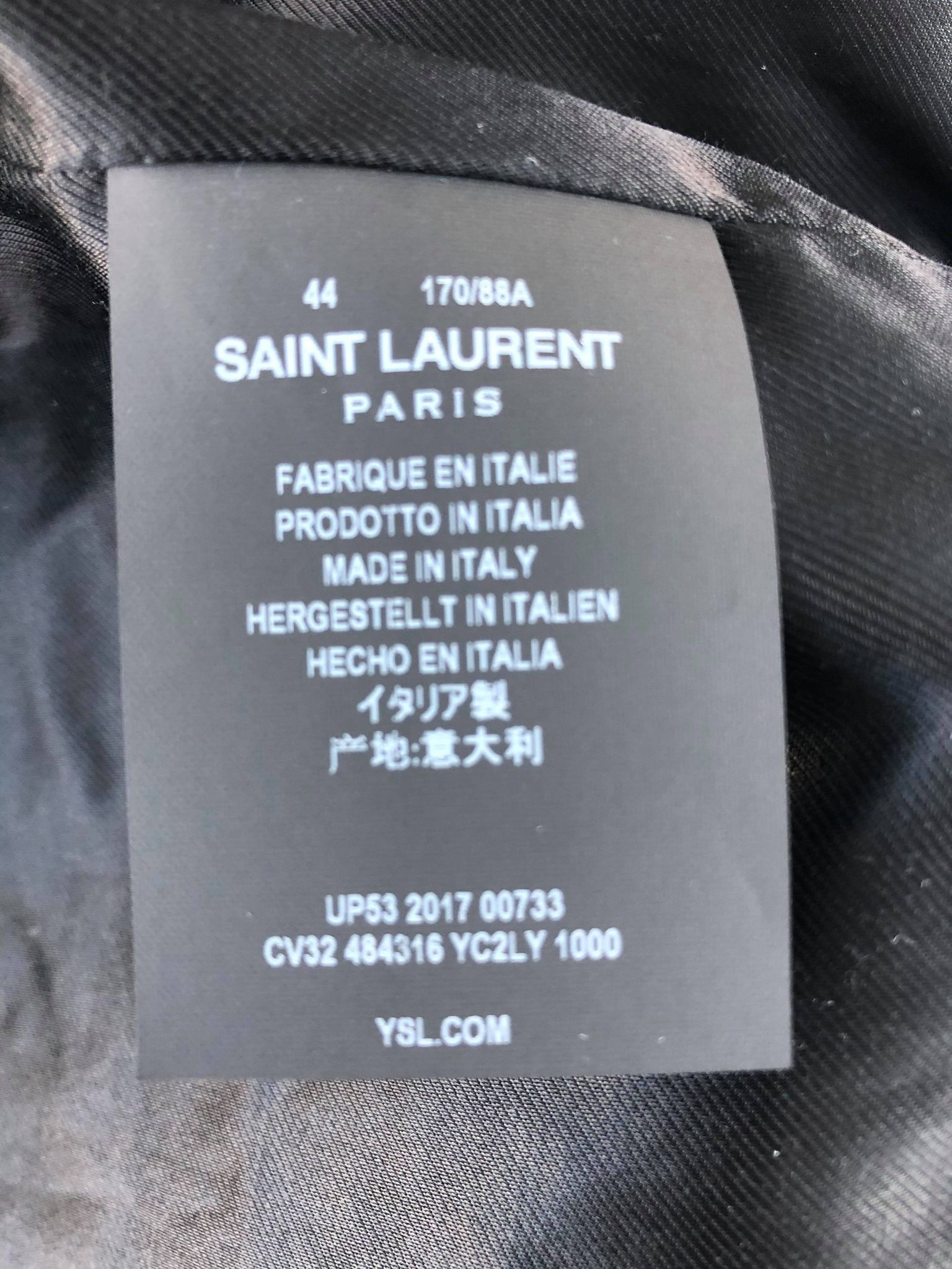 Saint Laurent Paris Saint Laurent Leather Trucker Jacket size Small Size US S / EU 44-46 / 1 - 12 Thumbnail