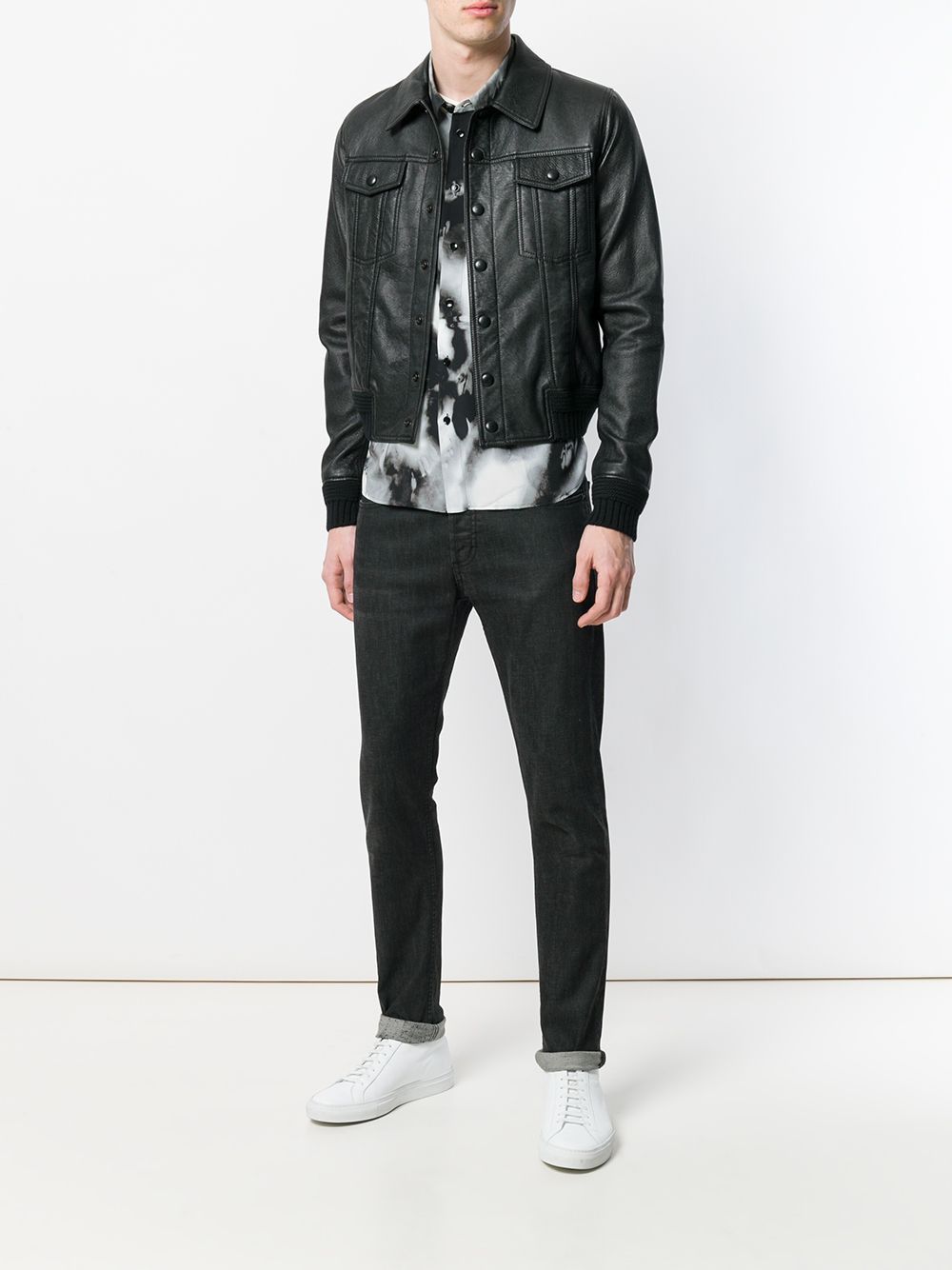 Saint Laurent Paris Saint Laurent Leather Trucker Jacket size Small Size US S / EU 44-46 / 1 - 15 Thumbnail
