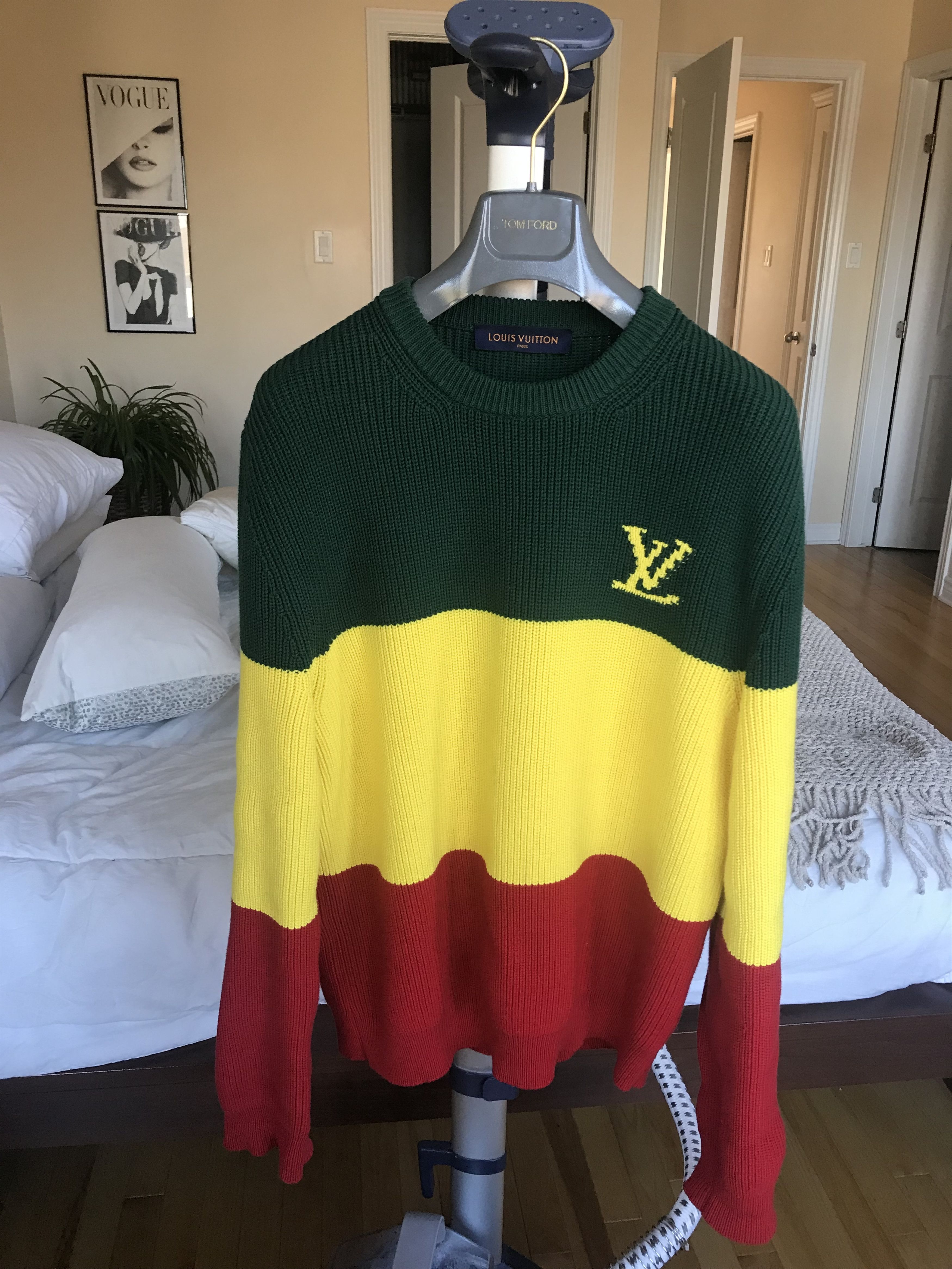 image of Louis Vuitton Lv Jamaica Sweater Logo Monogram, Men's (Size Medium)