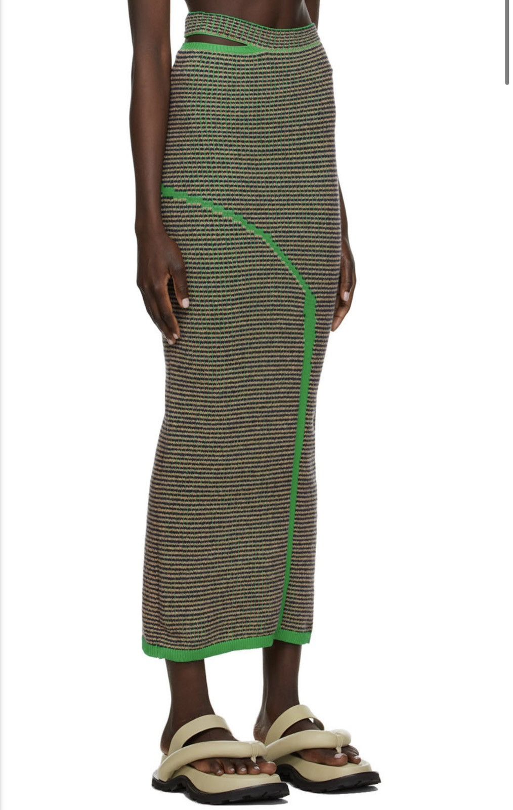 Eckhaus Latta SzL Pixel Knit Mid Length Skirt Size L / US 10 / IT 46 - 2 Thumbnail
