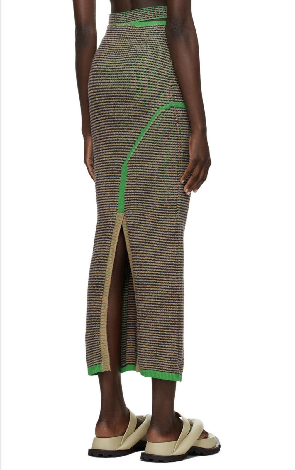 Eckhaus Latta SzL Pixel Knit Mid Length Skirt Size L / US 10 / IT 46 - 3 Thumbnail