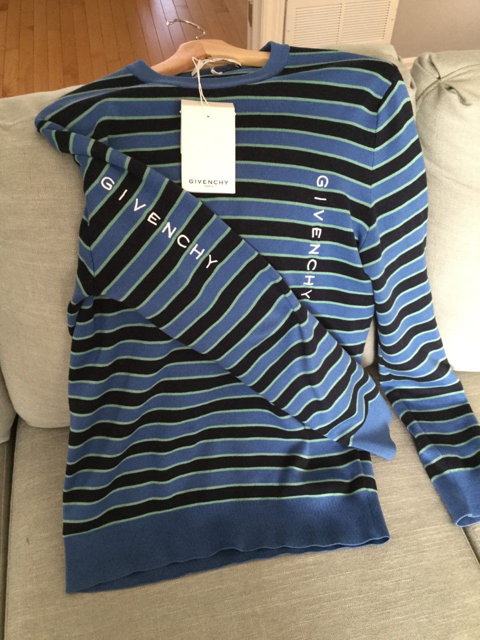 Givenchy Givenchy logo striped sweater size small Size US S / EU 44-46 / 1 - 1 Thumbnail