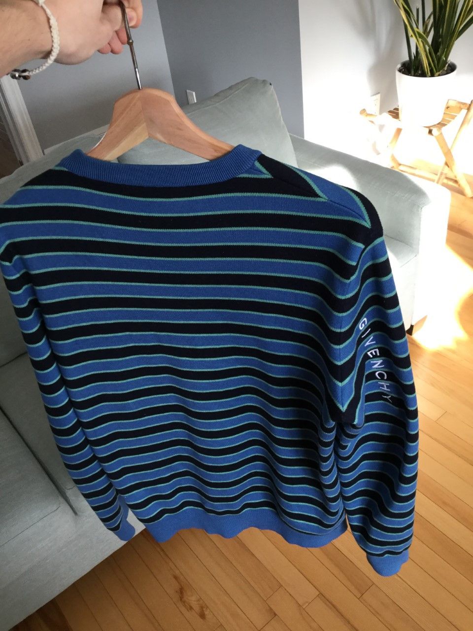Givenchy Givenchy logo striped sweater size small Size US S / EU 44-46 / 1 - 8 Thumbnail