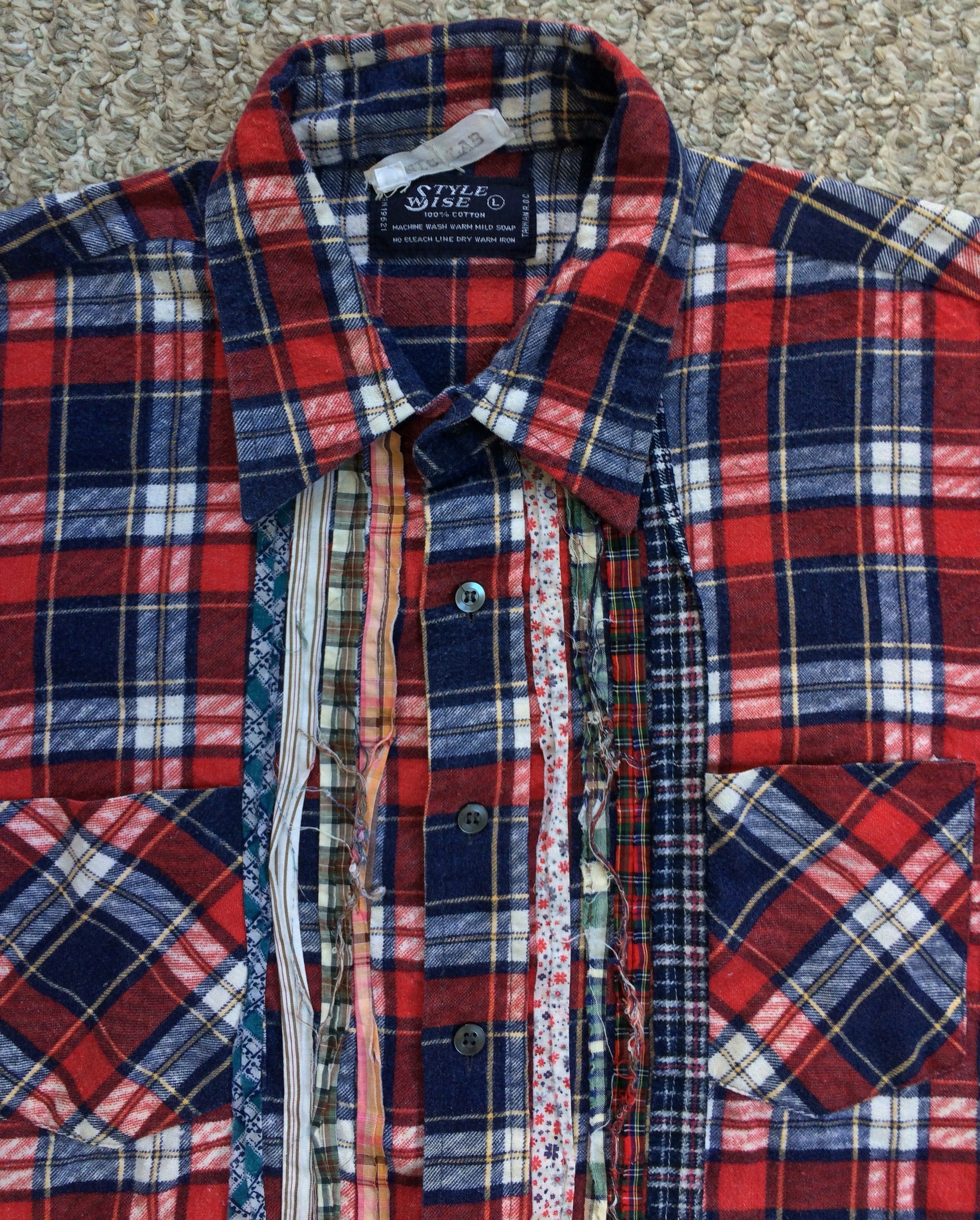 Needles × Sonic Lab Early Rebuild Ribbon Flannel! Size US L / EU 52-54 / 3 - 2 Thumbnail