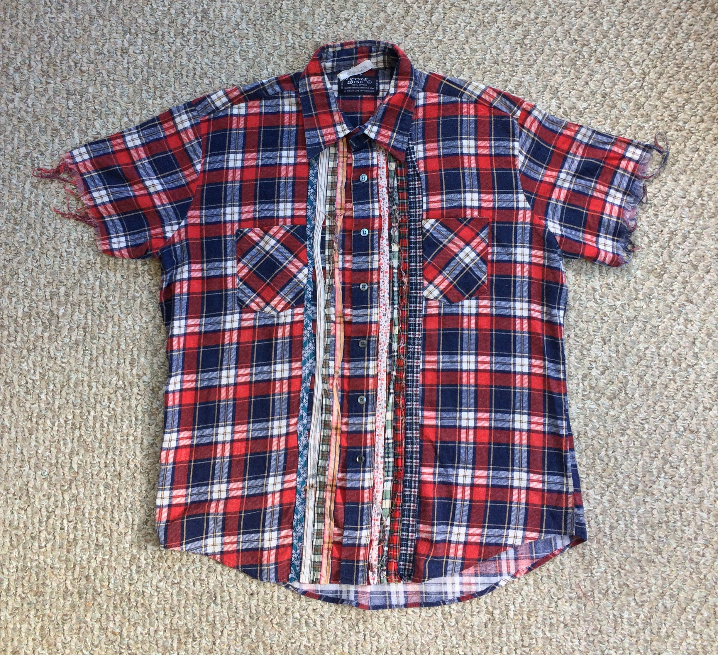 Needles × Sonic Lab Early Rebuild Ribbon Flannel! Size US L / EU 52-54 / 3 - 1 Thumbnail
