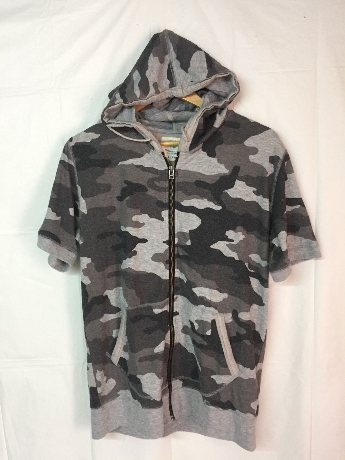 Vintage Camo Japanese Hoodie Short Sleeve /27