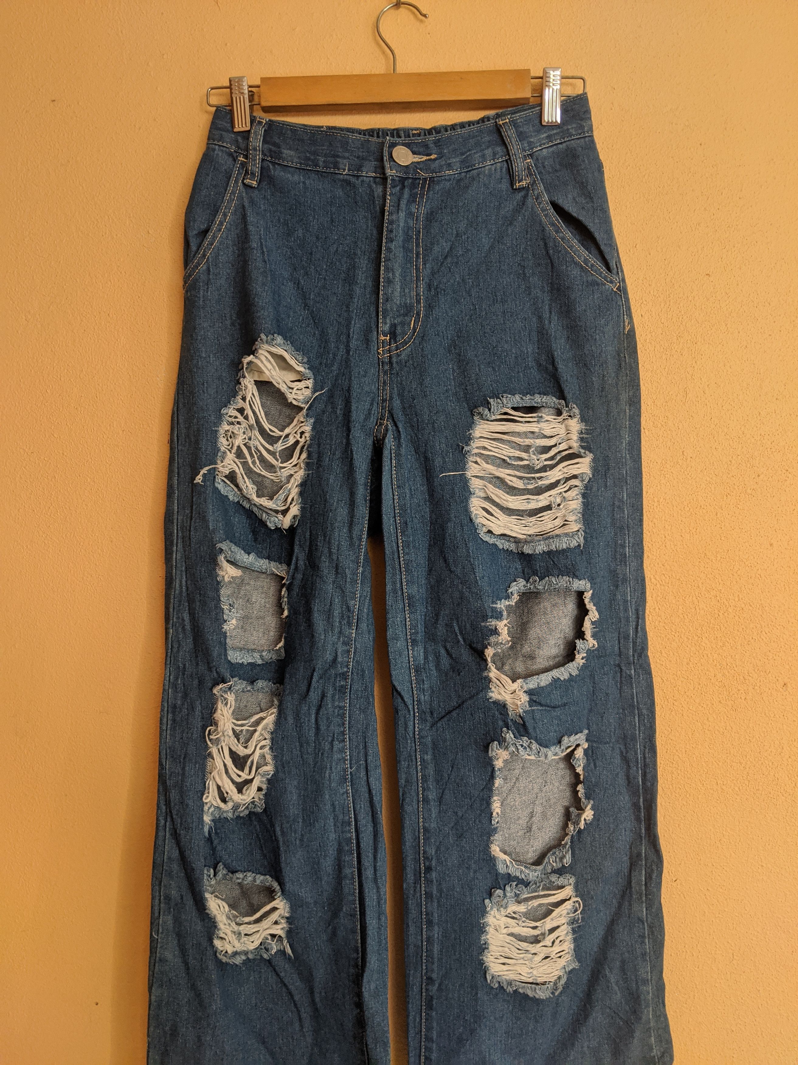 Japanese Brand New Classic men distressed denim by streetstyle Size US 30 / EU 46 - 7 Thumbnail