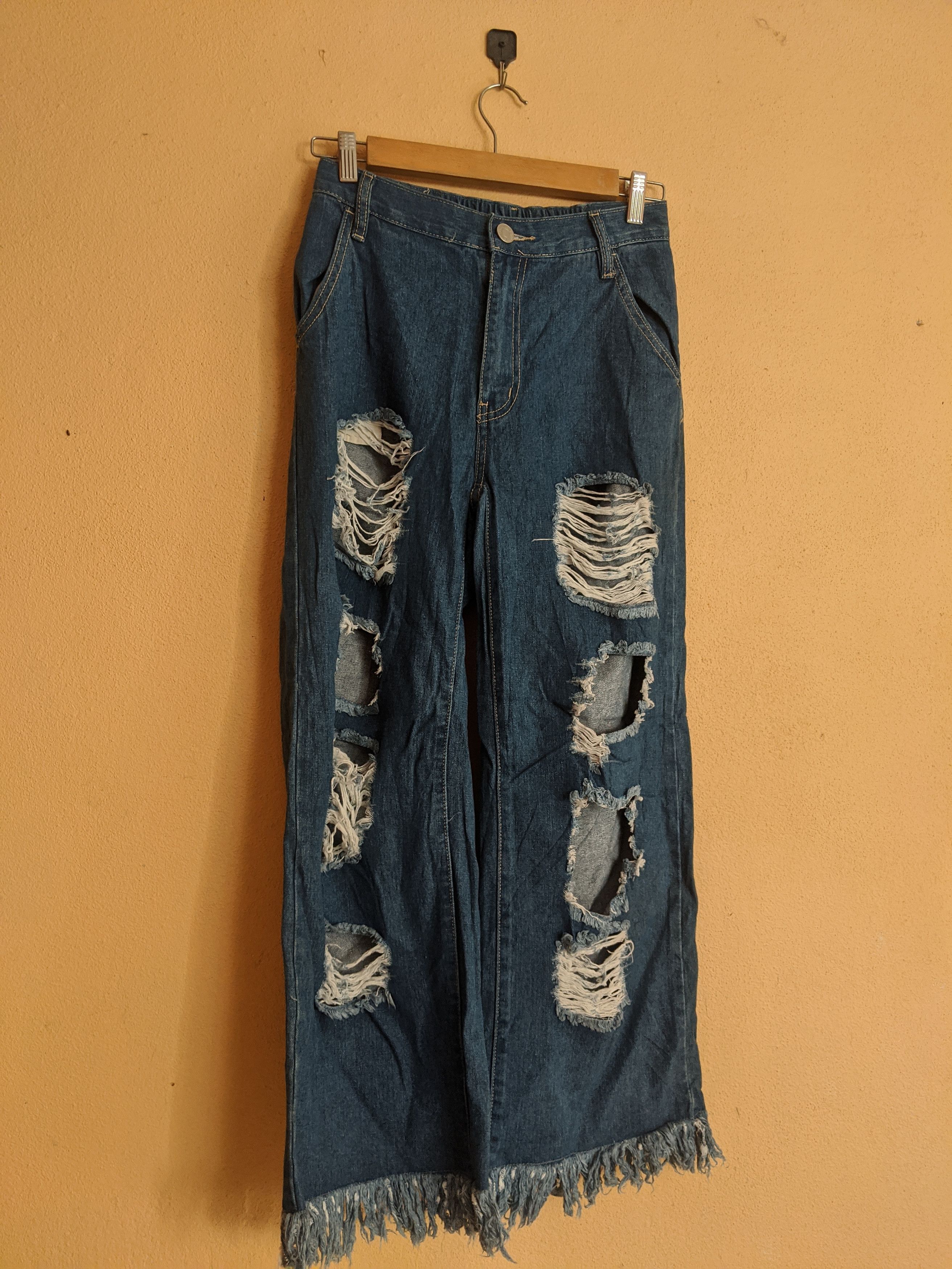 Japanese Brand New Classic men distressed denim by streetstyle Size US 30 / EU 46 - 2 Thumbnail
