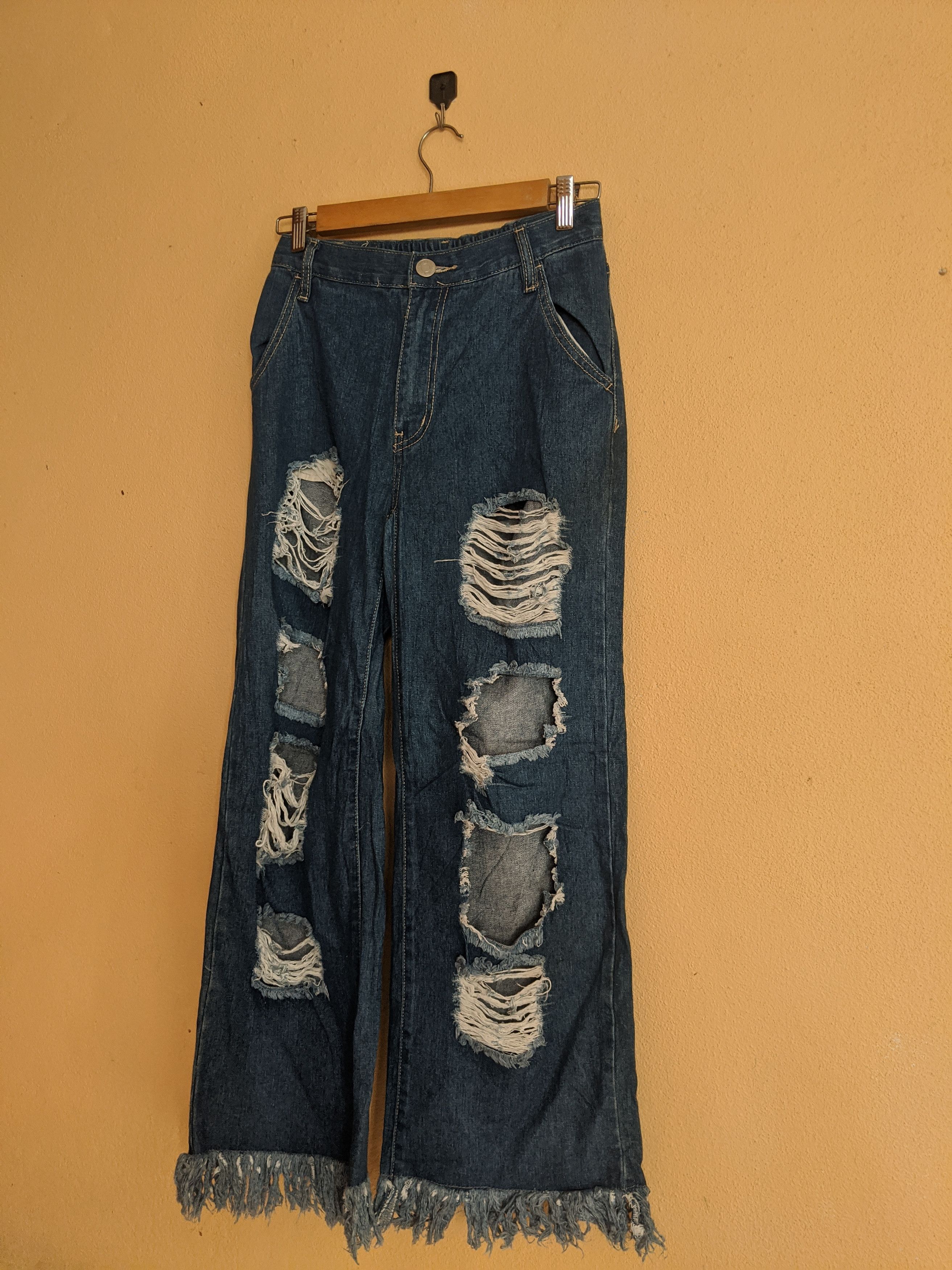 Japanese Brand New Classic men distressed denim by streetstyle Size US 30 / EU 46 - 3 Thumbnail