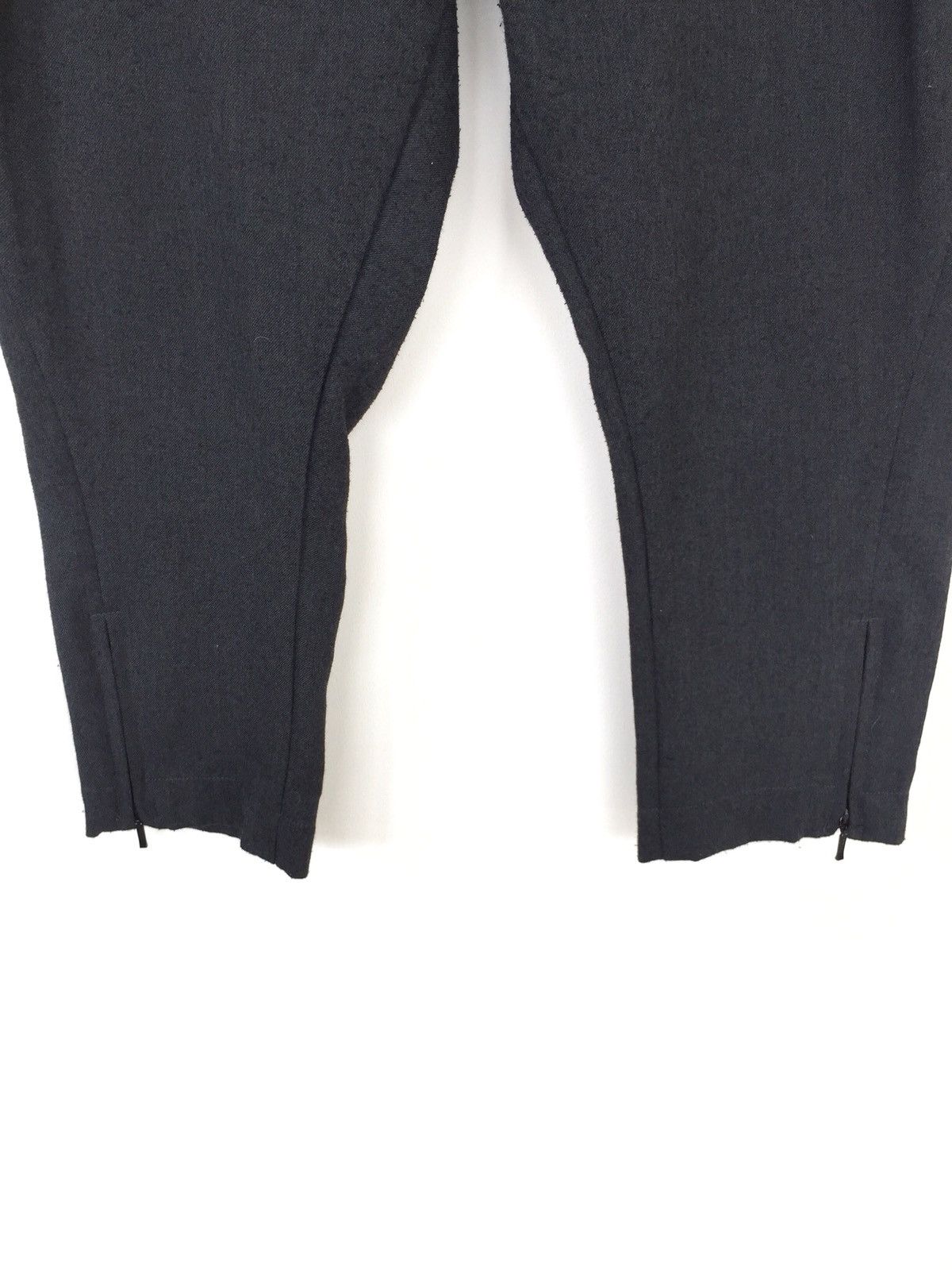 Japanese Brand 🇯🇵 Made Poly Rayon 🎈Leg Zip Sarouel Crop Pants Size US 29 - 3 Thumbnail