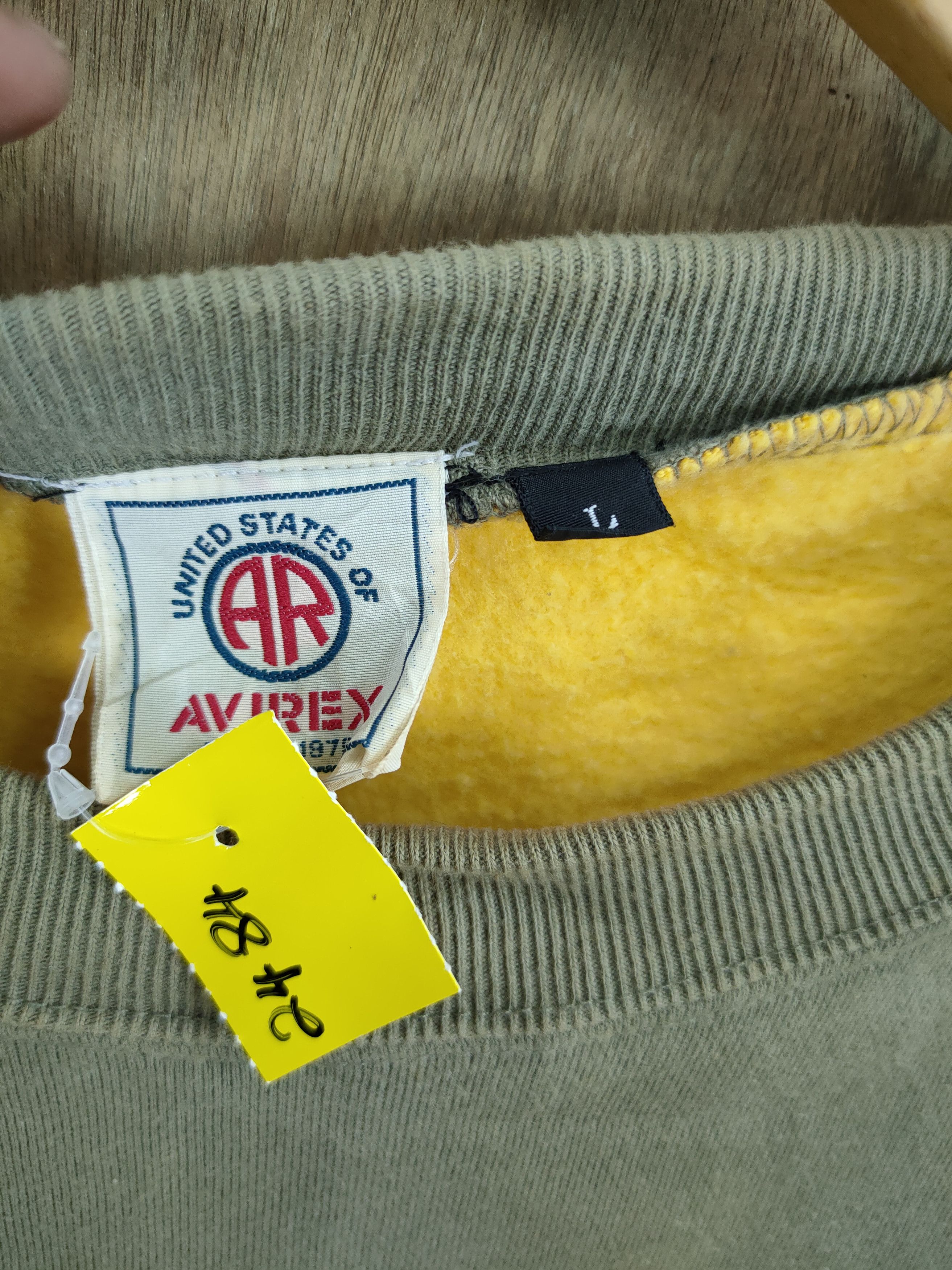 Avirex DLL Avirex green vintage baggie sweatshirt #2484T Size US L / EU 52-54 / 3 - 7 Thumbnail