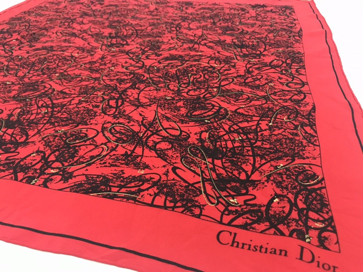 Christian Dior Monsieur × Other × Vintage CHRISTIAN DIOR SWIRL PATTERN SCARF / NECKERCHIEF Size ONE SIZE - 5 Thumbnail