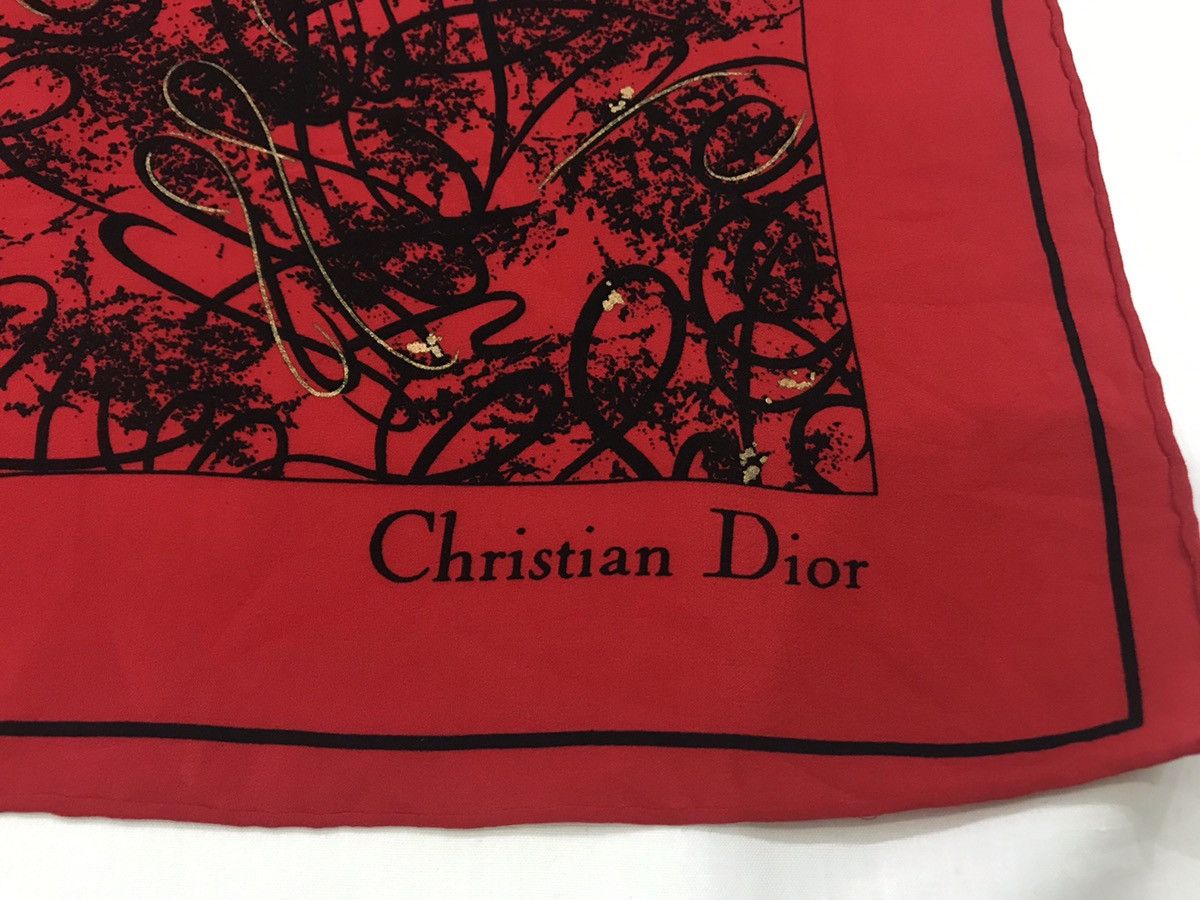 Christian Dior Monsieur × Other × Vintage CHRISTIAN DIOR SWIRL PATTERN SCARF / NECKERCHIEF Size ONE SIZE - 4 Thumbnail