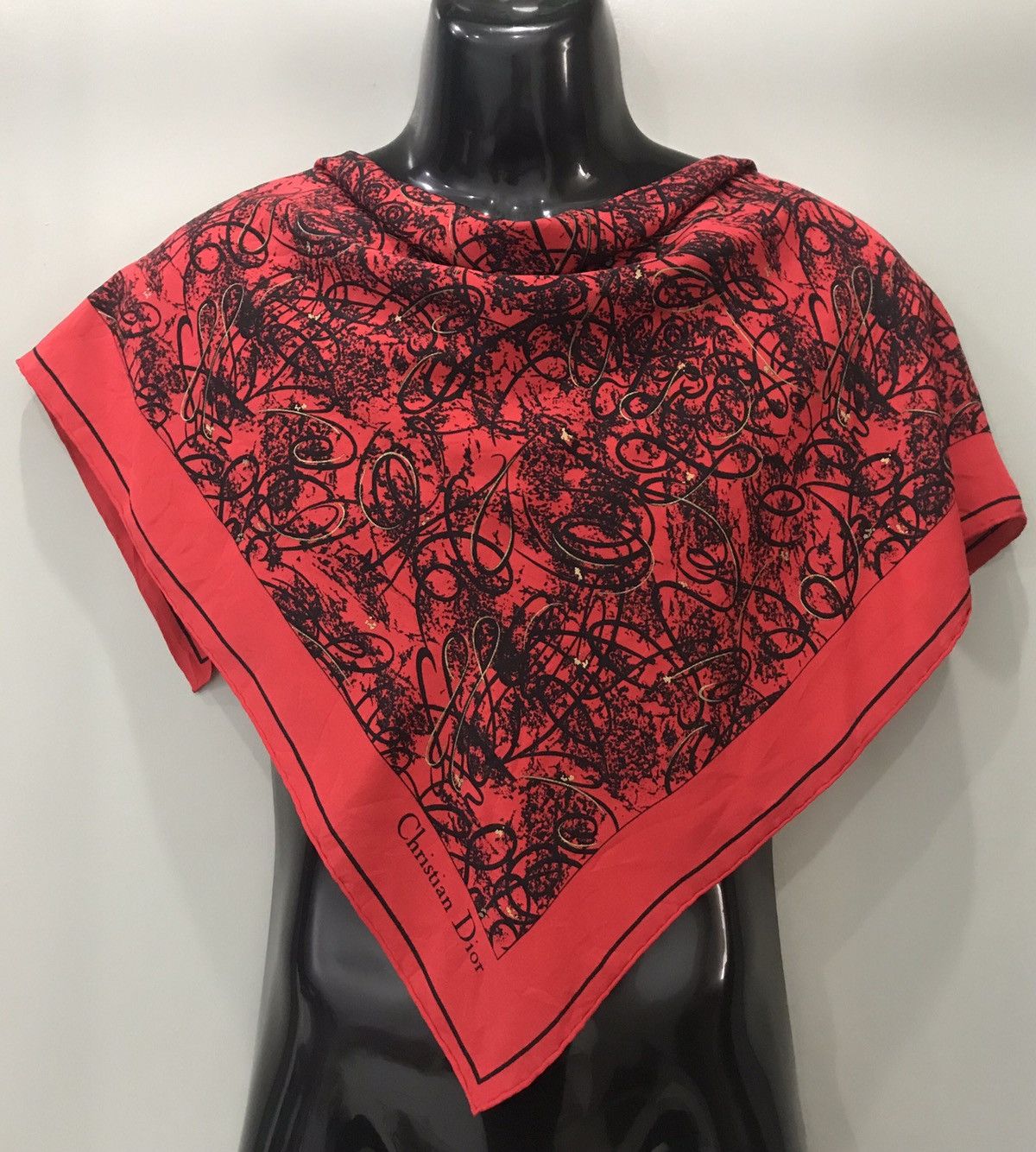 Christian Dior Monsieur × Other × Vintage CHRISTIAN DIOR SWIRL PATTERN SCARF / NECKERCHIEF Size ONE SIZE - 1 Thumbnail
