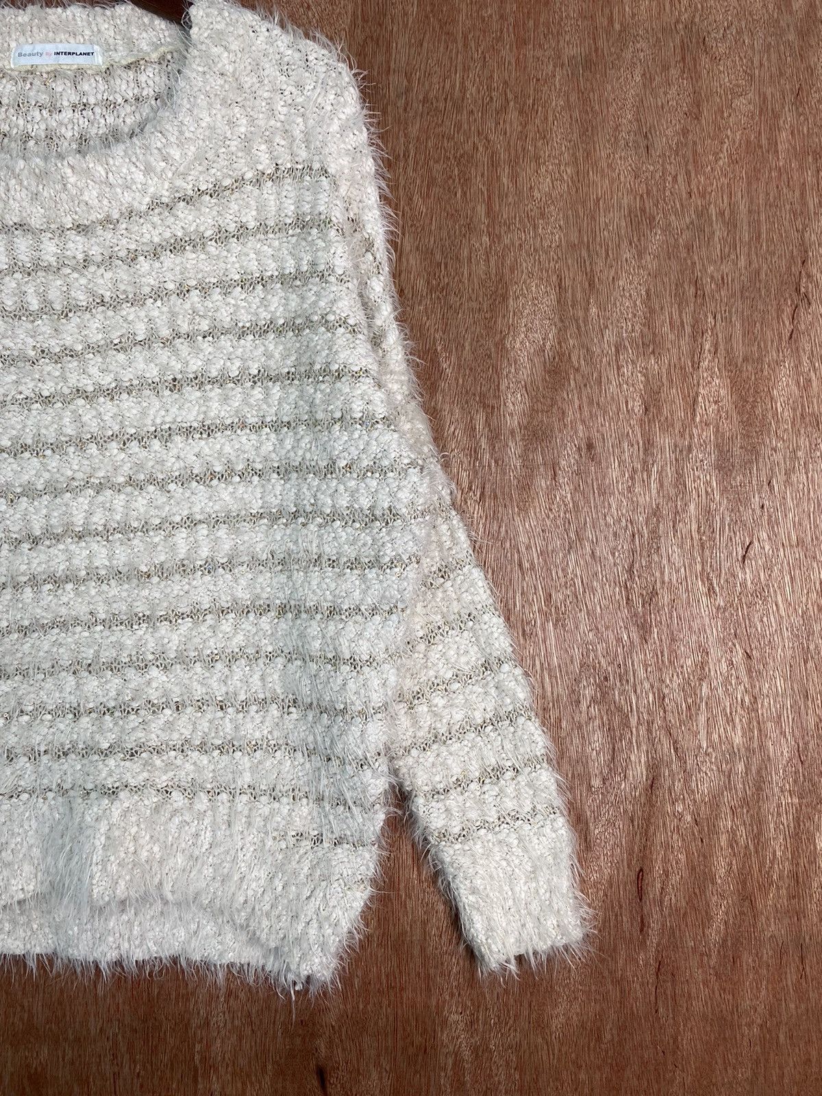 Japanese Brand × Solid and Striped DLS Beauty by Interplanet Mohair shaggy Knit Sweaters #BB586 Size US M / EU 48-50 / 2 - 3 Thumbnail