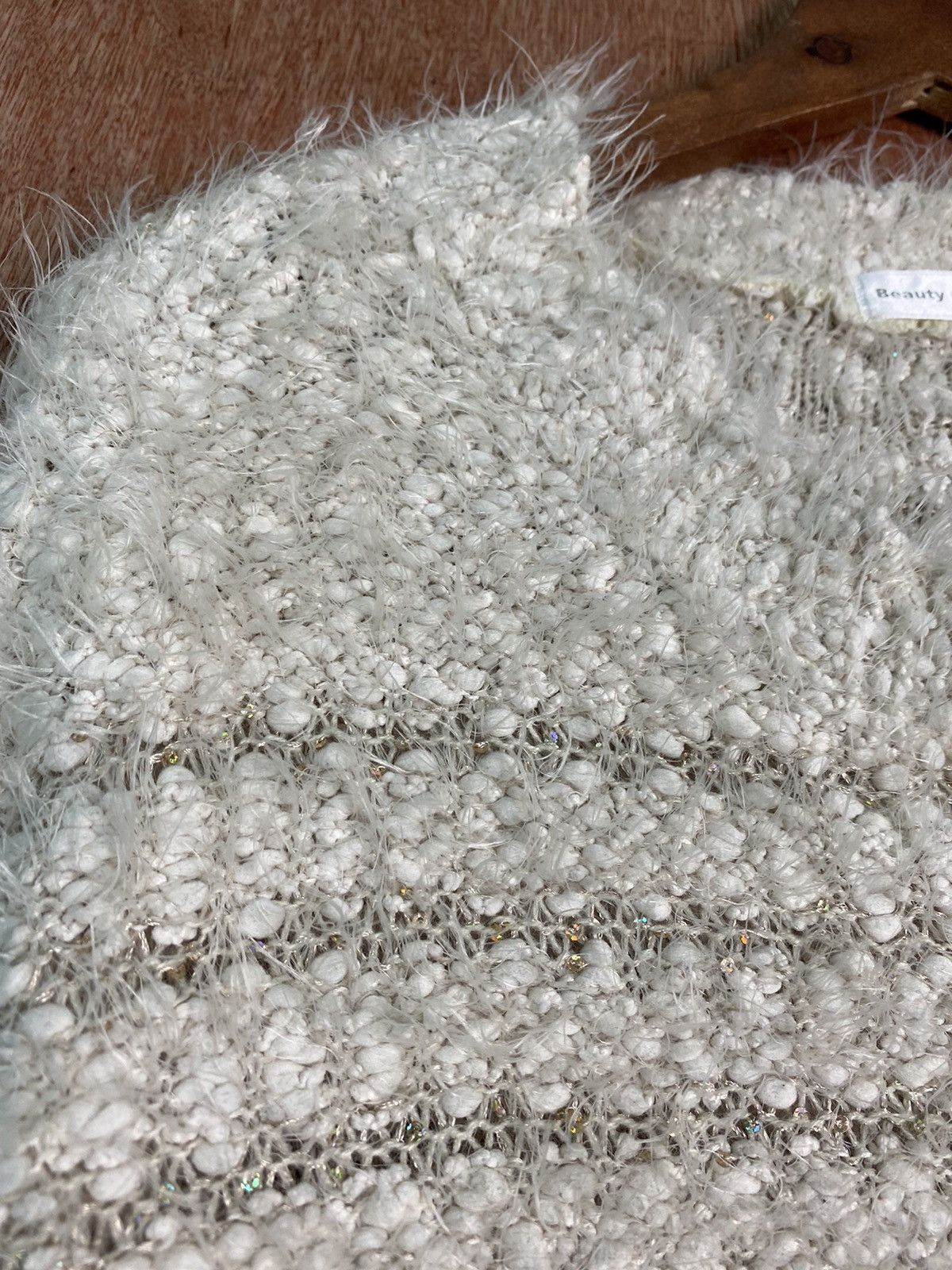 Japanese Brand × Solid and Striped DLS Beauty by Interplanet Mohair shaggy Knit Sweaters #BB586 Size US M / EU 48-50 / 2 - 4 Thumbnail