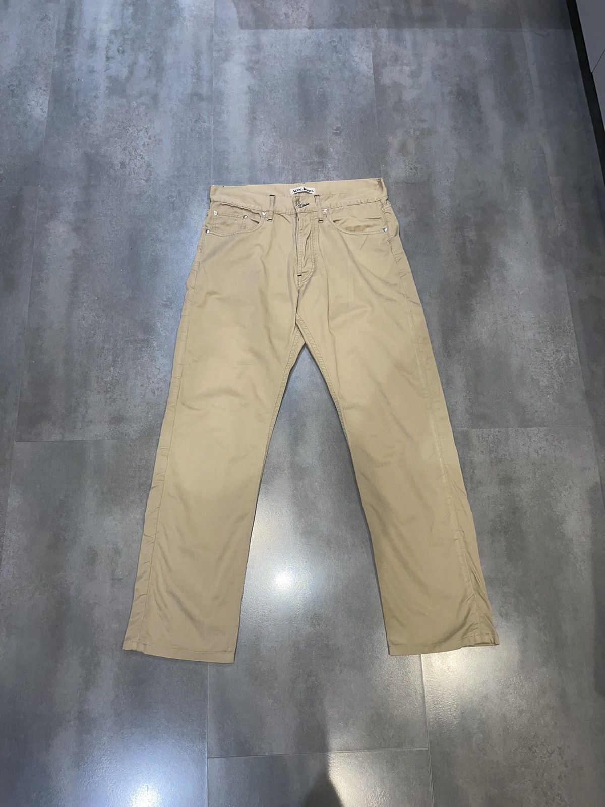 Acne Studios Acne Studios Generic Boy Dark Beige Chino Pants Size US 31 - 1 Thumbnail