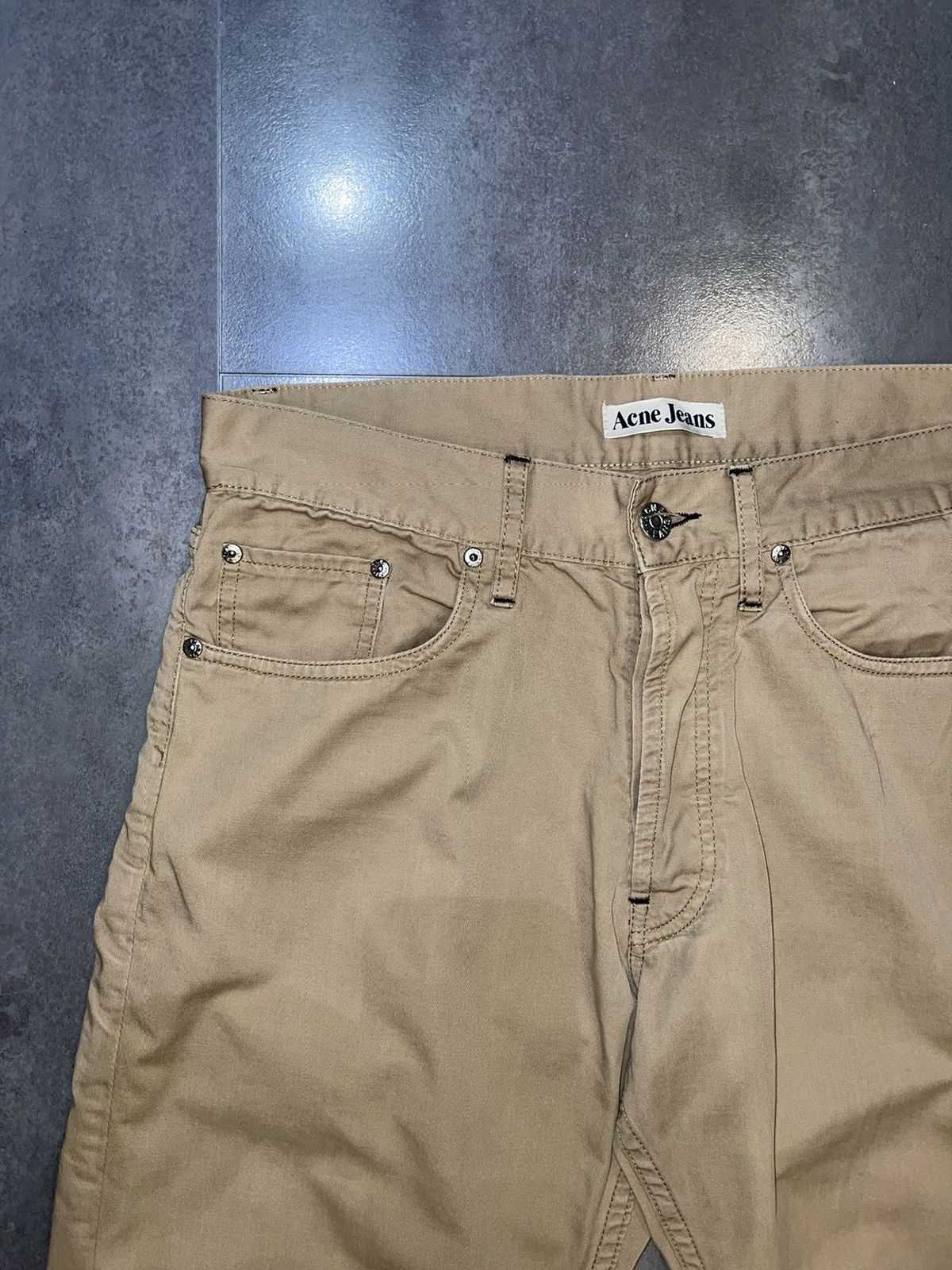 Acne Studios Acne Studios Generic Boy Dark Beige Chino Pants Size US 31 - 9 Thumbnail