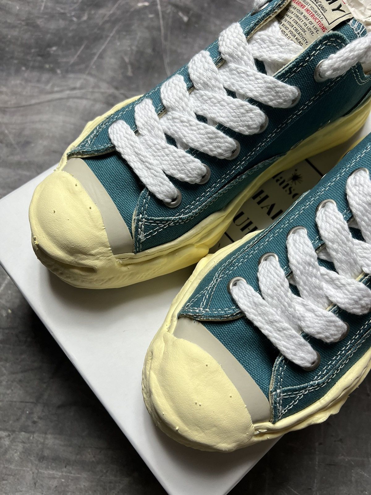 Miharayasuhiro Maison Mihara Yasuhiro Canvas Aged OG Sole Cap Shoes