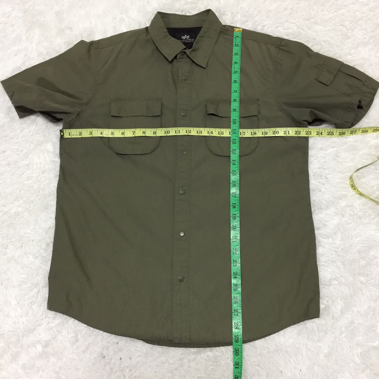 Alpha Industries Vintage Alpha Industries Button Up Shirt Size US L / EU 52-54 / 3 - 3 Thumbnail