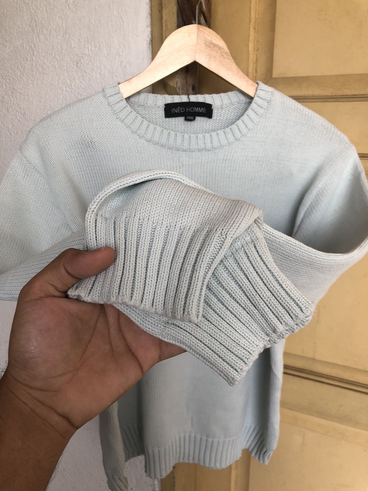 Yohji Yamamoto Nice❗️Yohji Yamamoto INED Homme Minimalist Knit Sweater Size M / US 6-8 / IT 42-44 - 7 Thumbnail