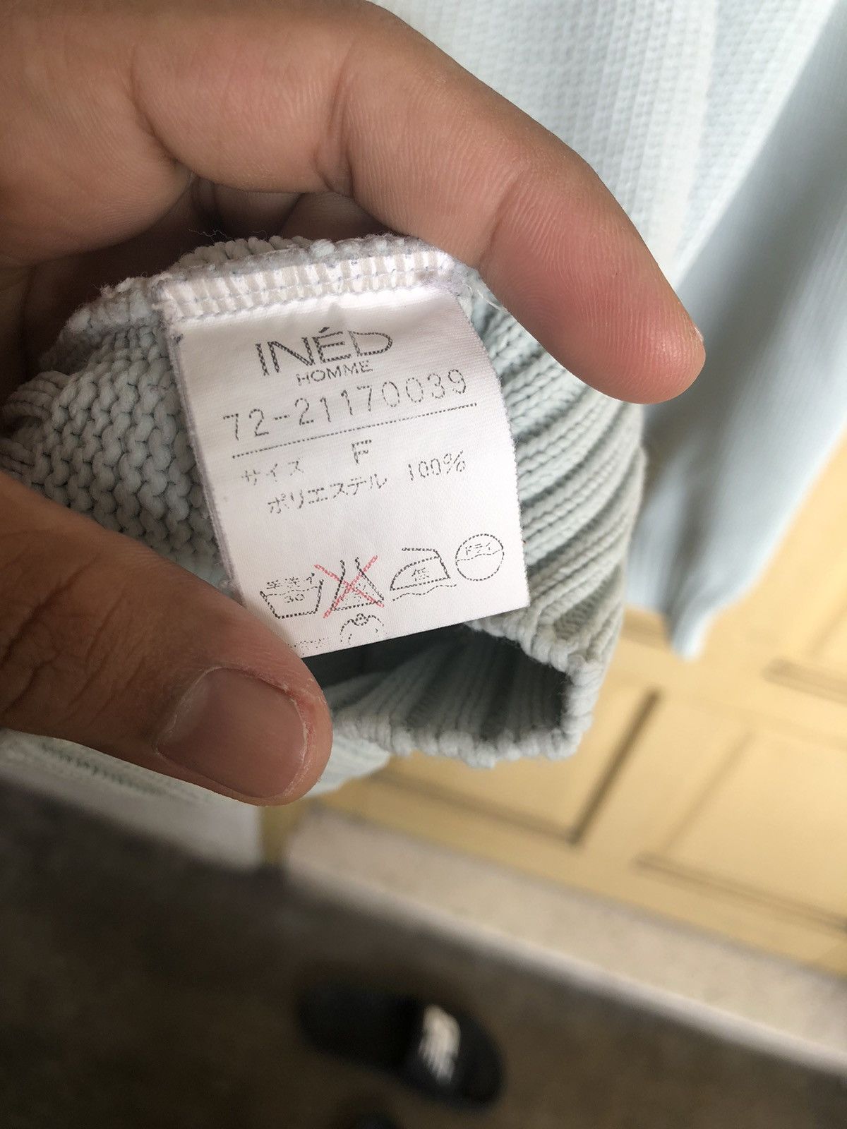Yohji Yamamoto Nice❗️Yohji Yamamoto INED Homme Minimalist Knit Sweater Size M / US 6-8 / IT 42-44 - 10 Thumbnail