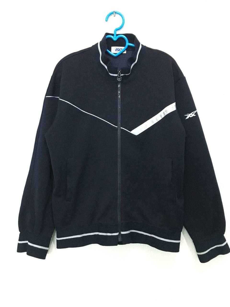 Asics × Japanese Brand × Vintage Vintage Asics Track Jacket Zipper Size US S / EU 44-46 / 1 - 1 Thumbnail