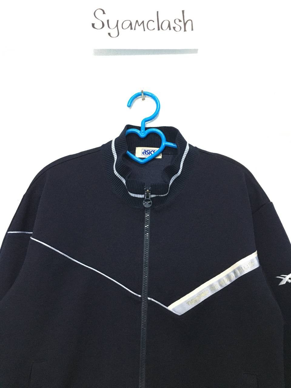 Asics × Japanese Brand × Vintage Vintage Asics Track Jacket Zipper Size US S / EU 44-46 / 1 - 4 Thumbnail