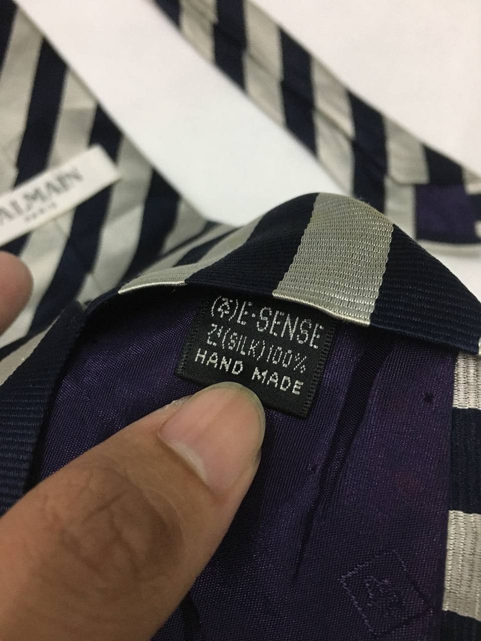 Balmain Balmain Stripes Tie Size ONE SIZE - 8 Thumbnail